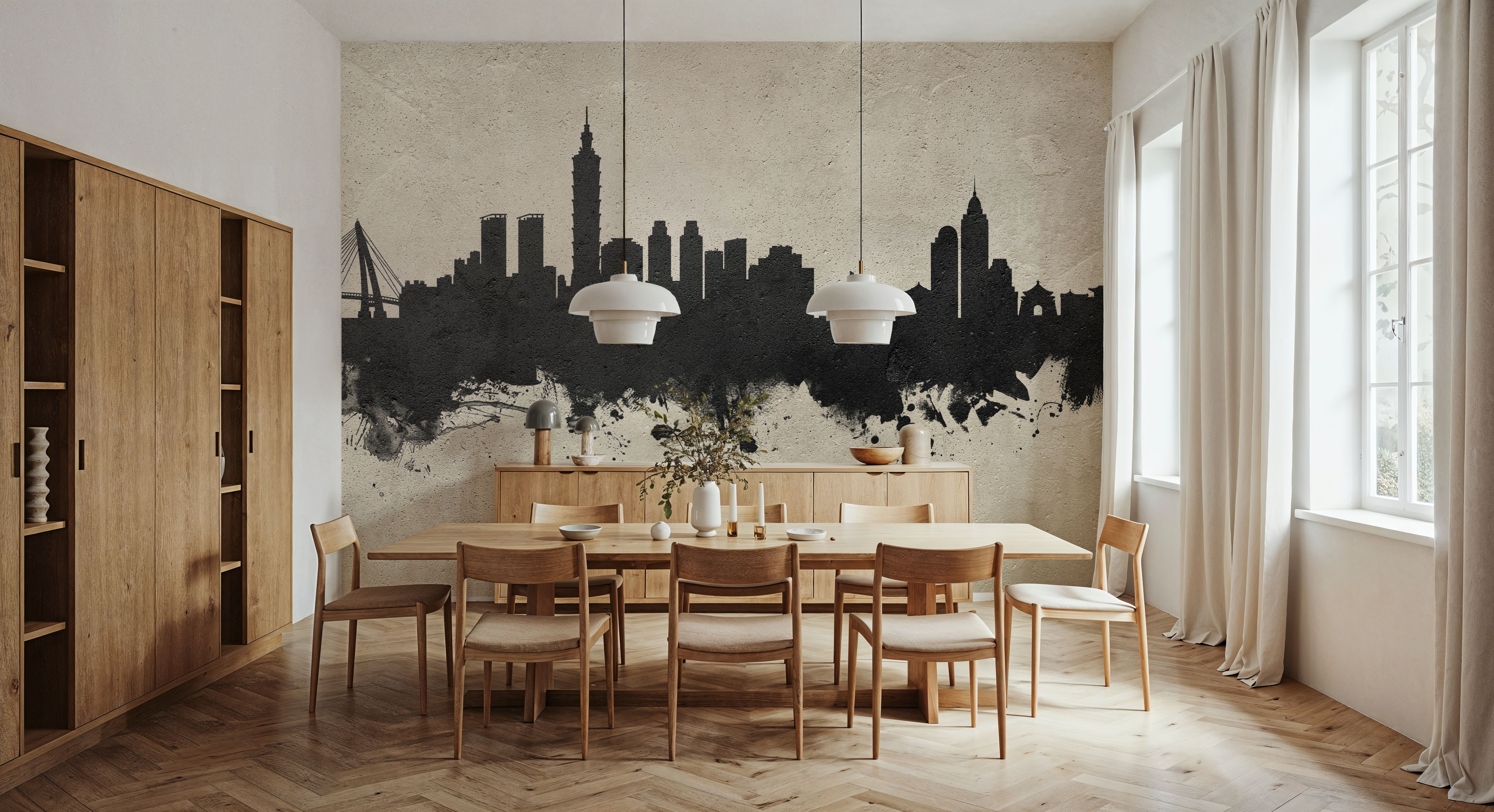 Taipei Taiwan Skyline Concrete