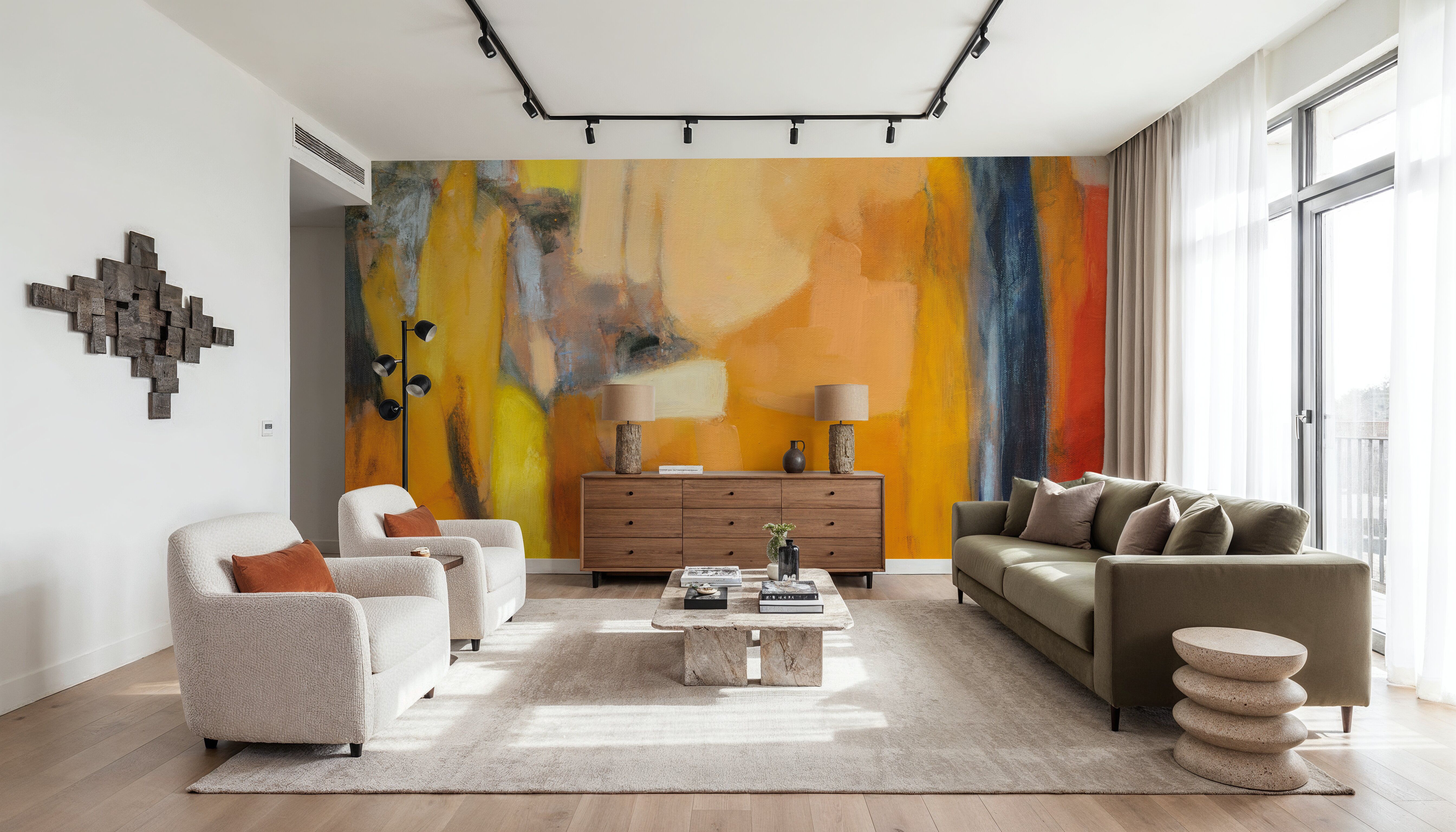 Tangerine Crush, Papier peint