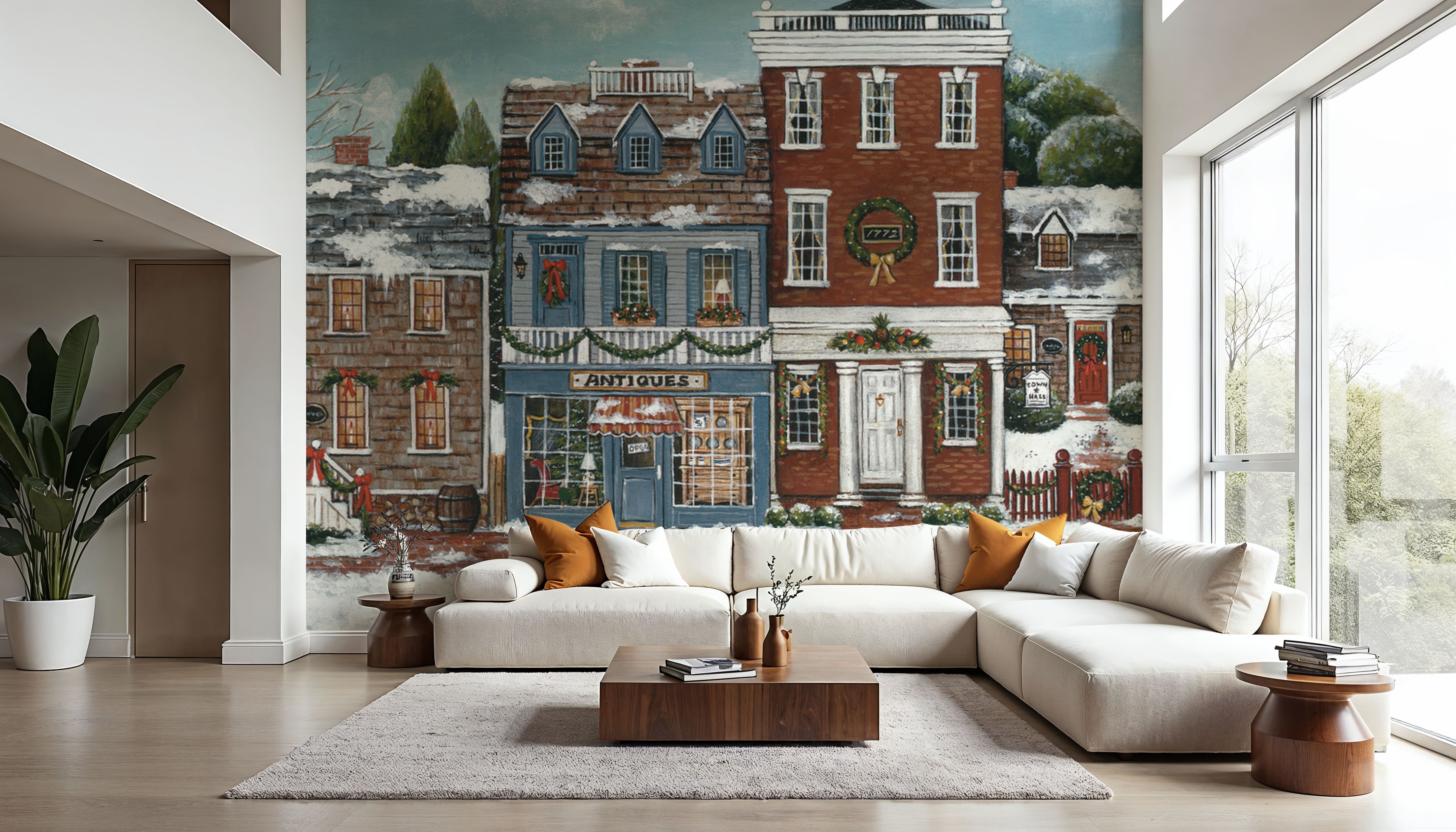 Christmas Village II, Wallpaper