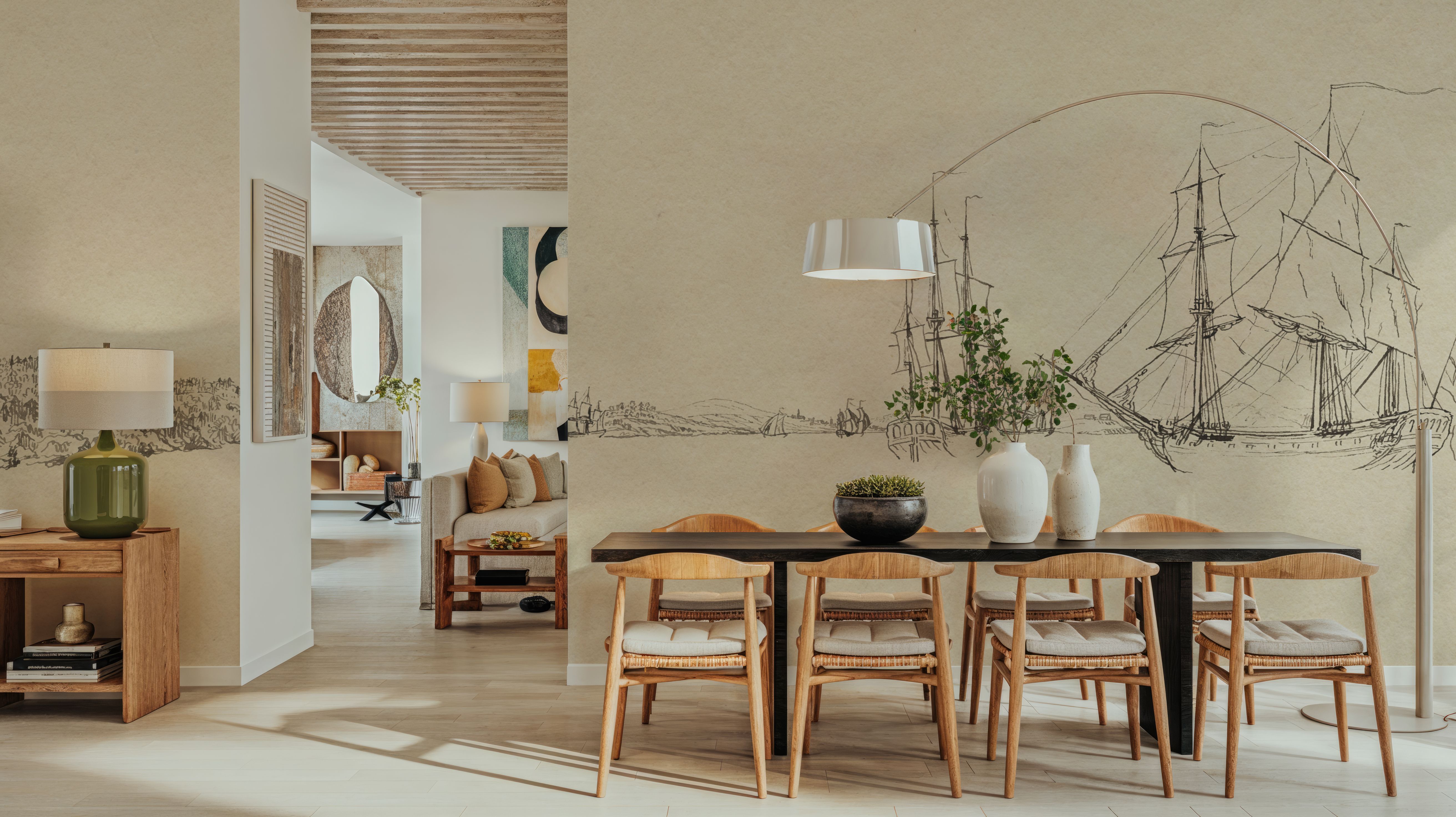 Sketch of the Harbor II, Wallpaper