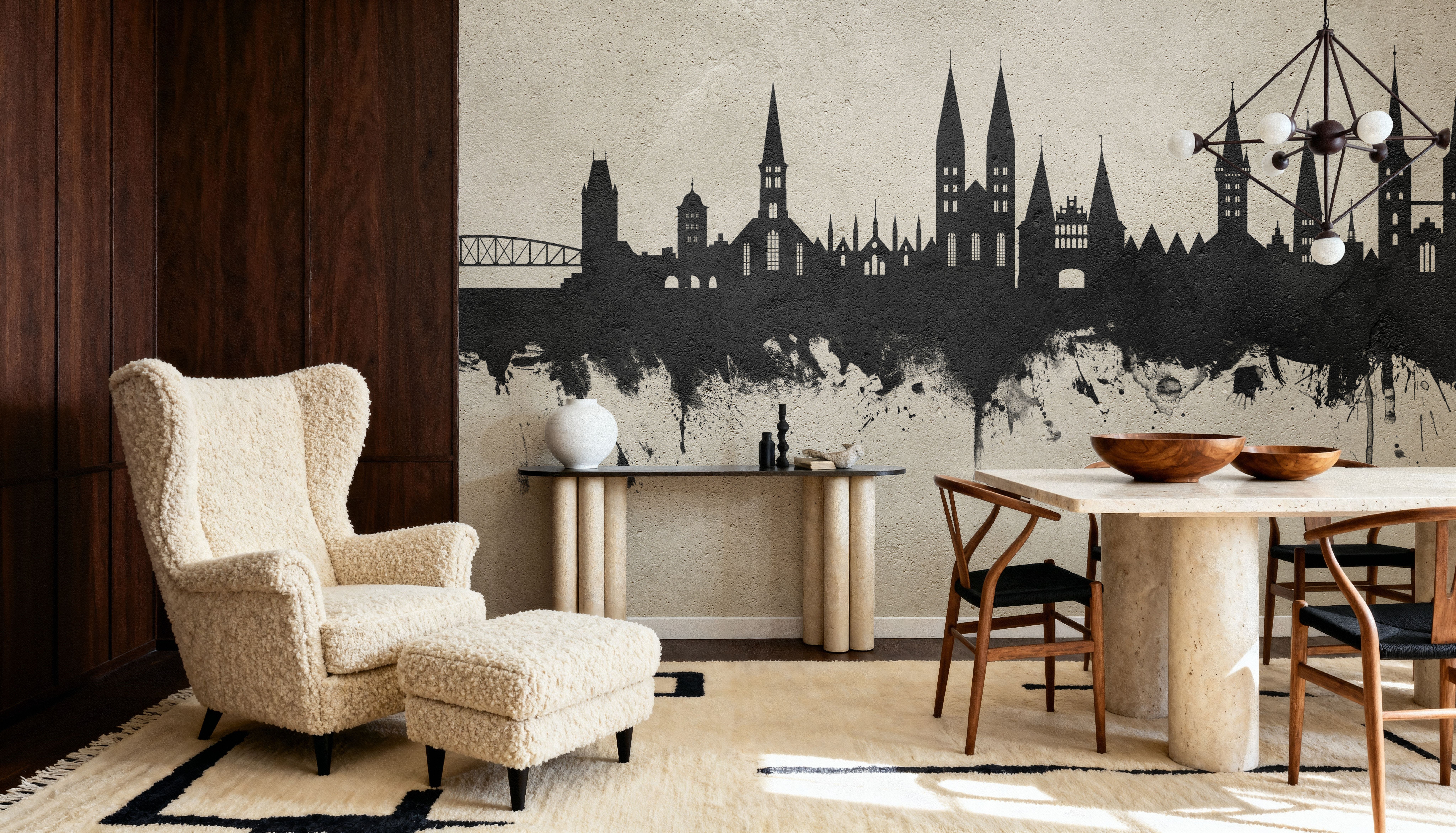 Lubeck Germany Skyline Concrete