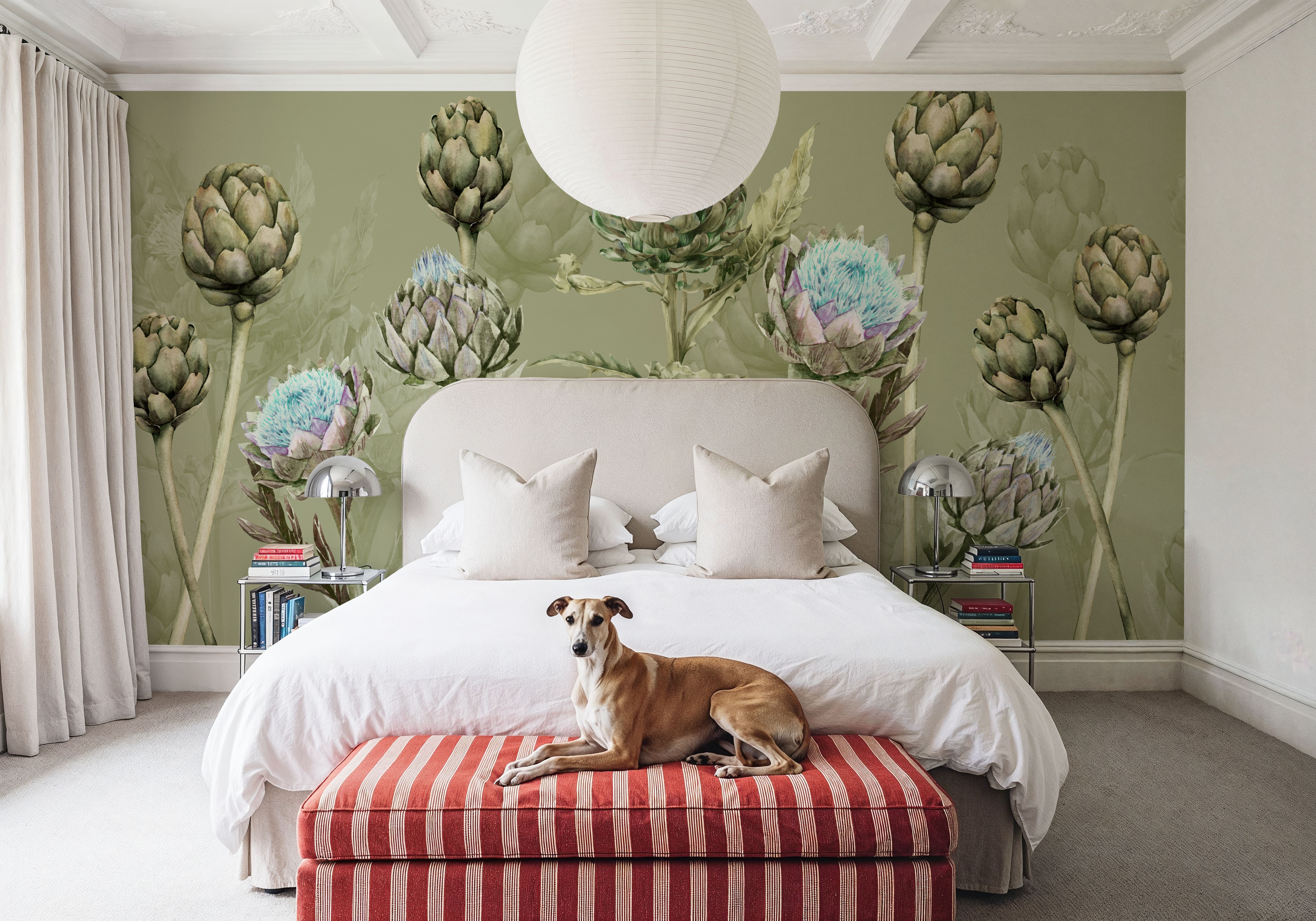 Artichoke Blooms, Pistachio