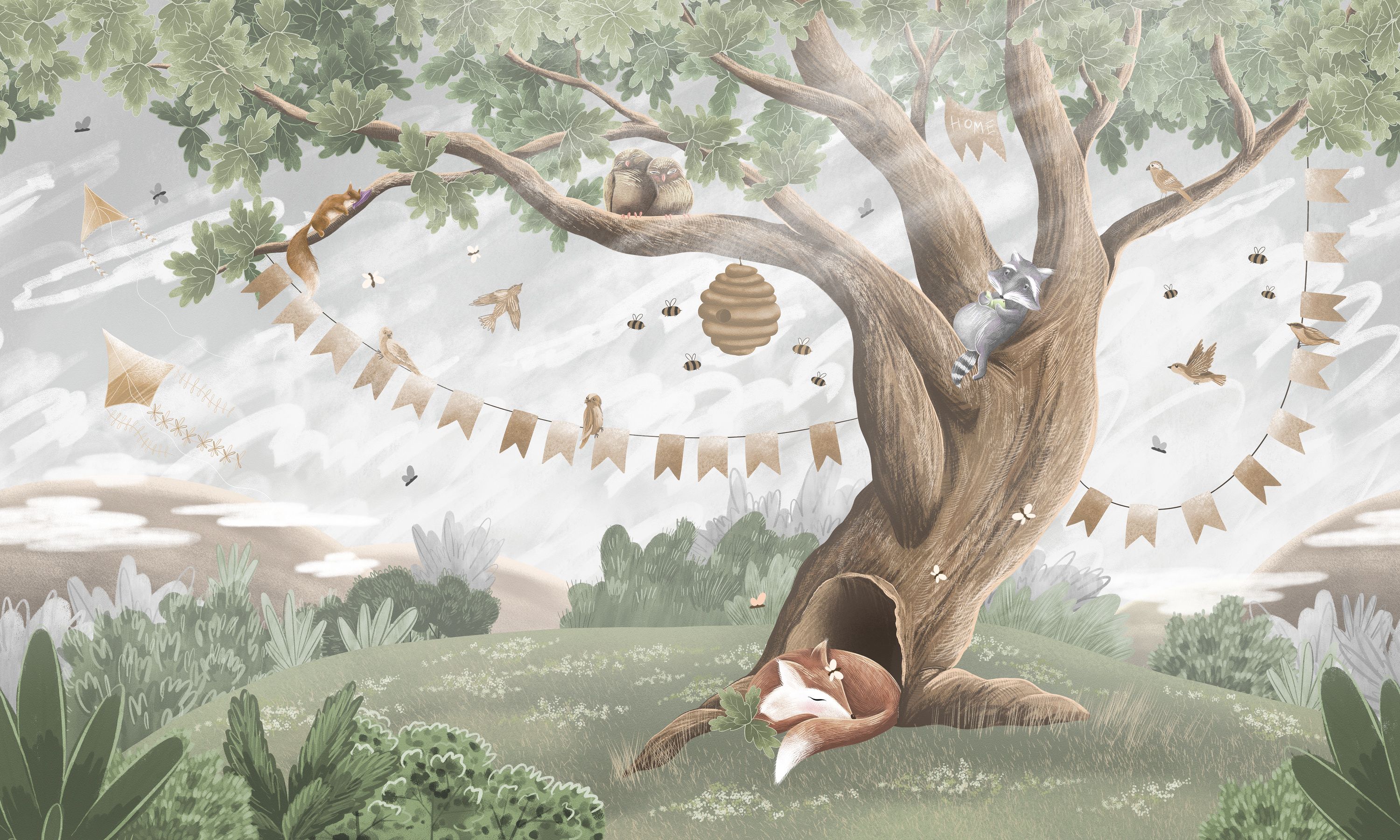 Oak Hill Slumber, Soft Green