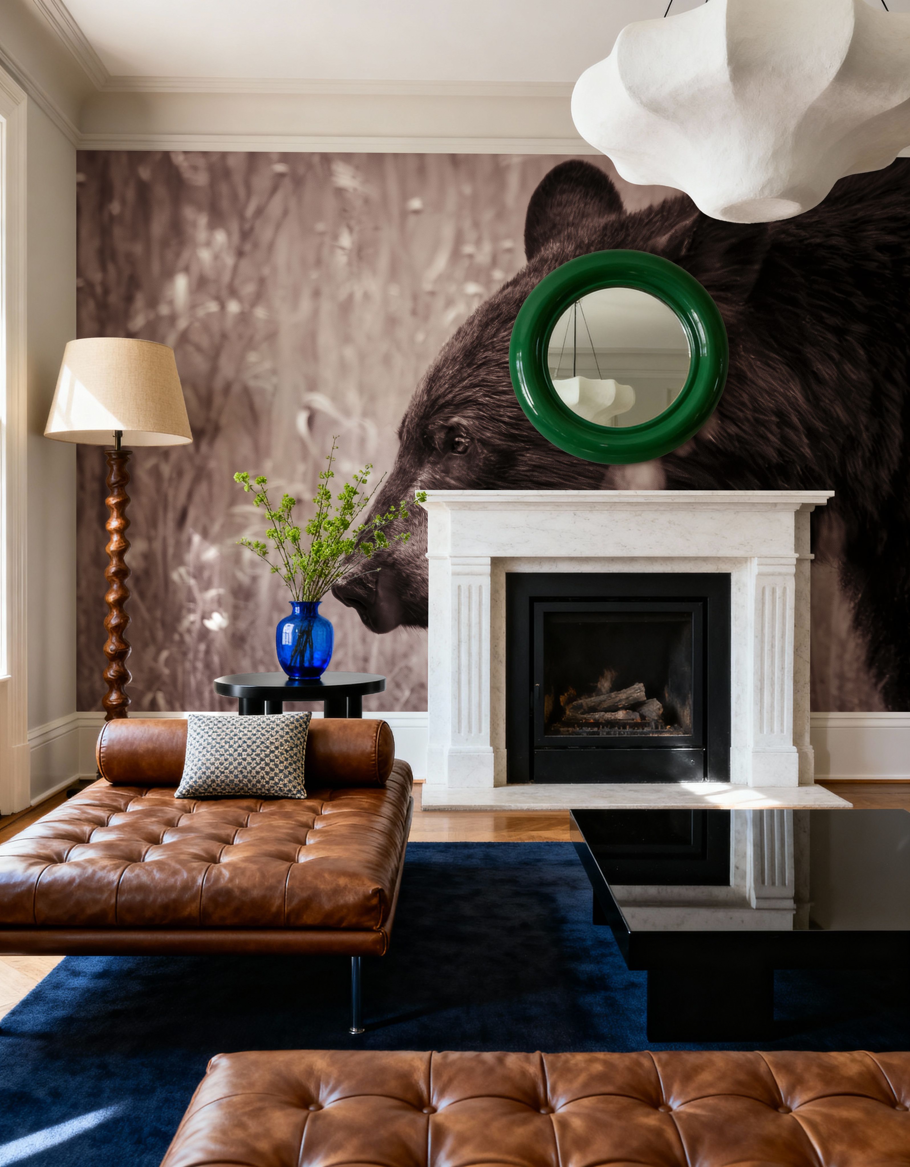 Black Bear in British Columbia Sepia Tones