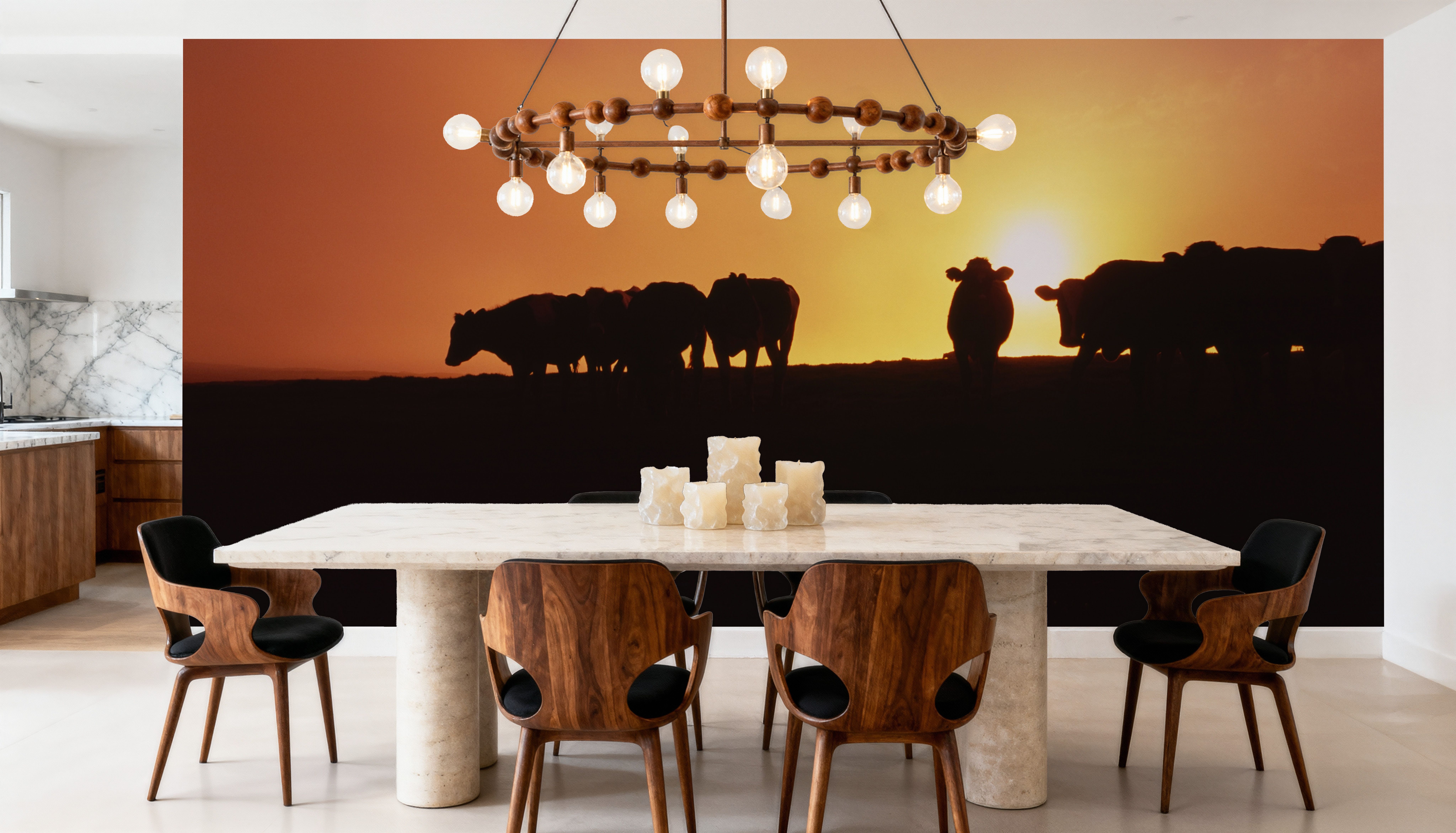 Hillside Cattle Sunset