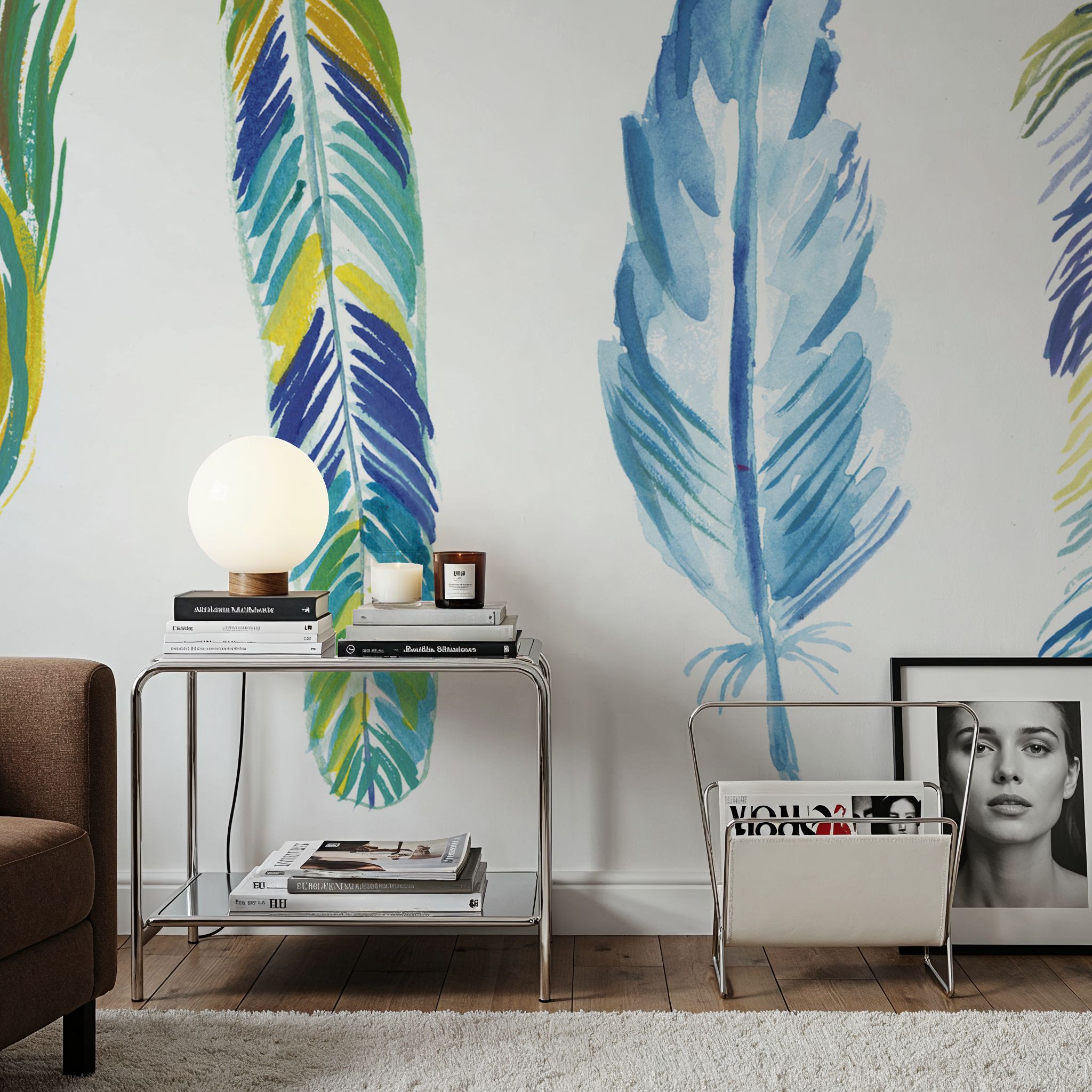 Rainbow Feathers I