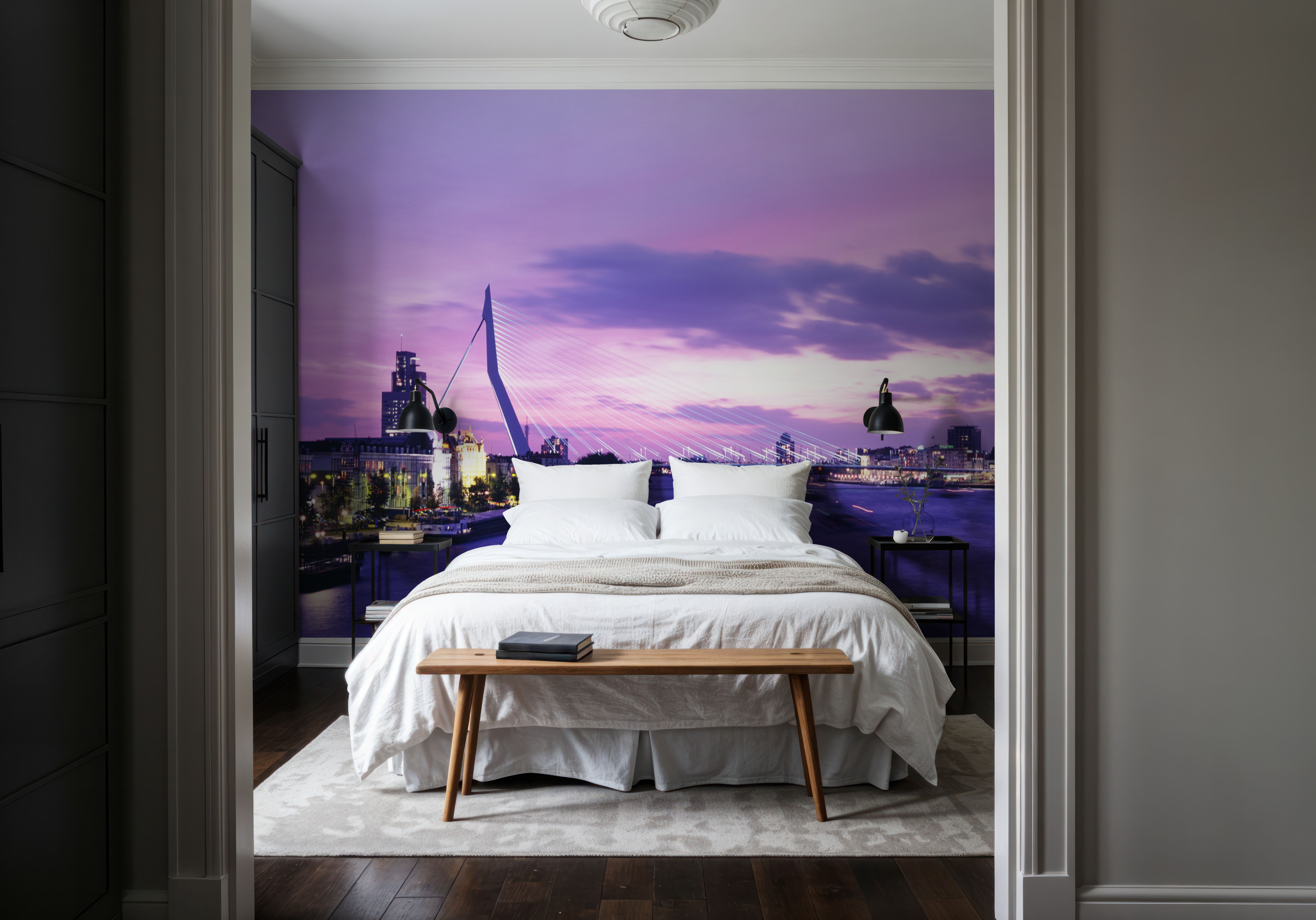 Urban Twilight Bridge, Wallpaper