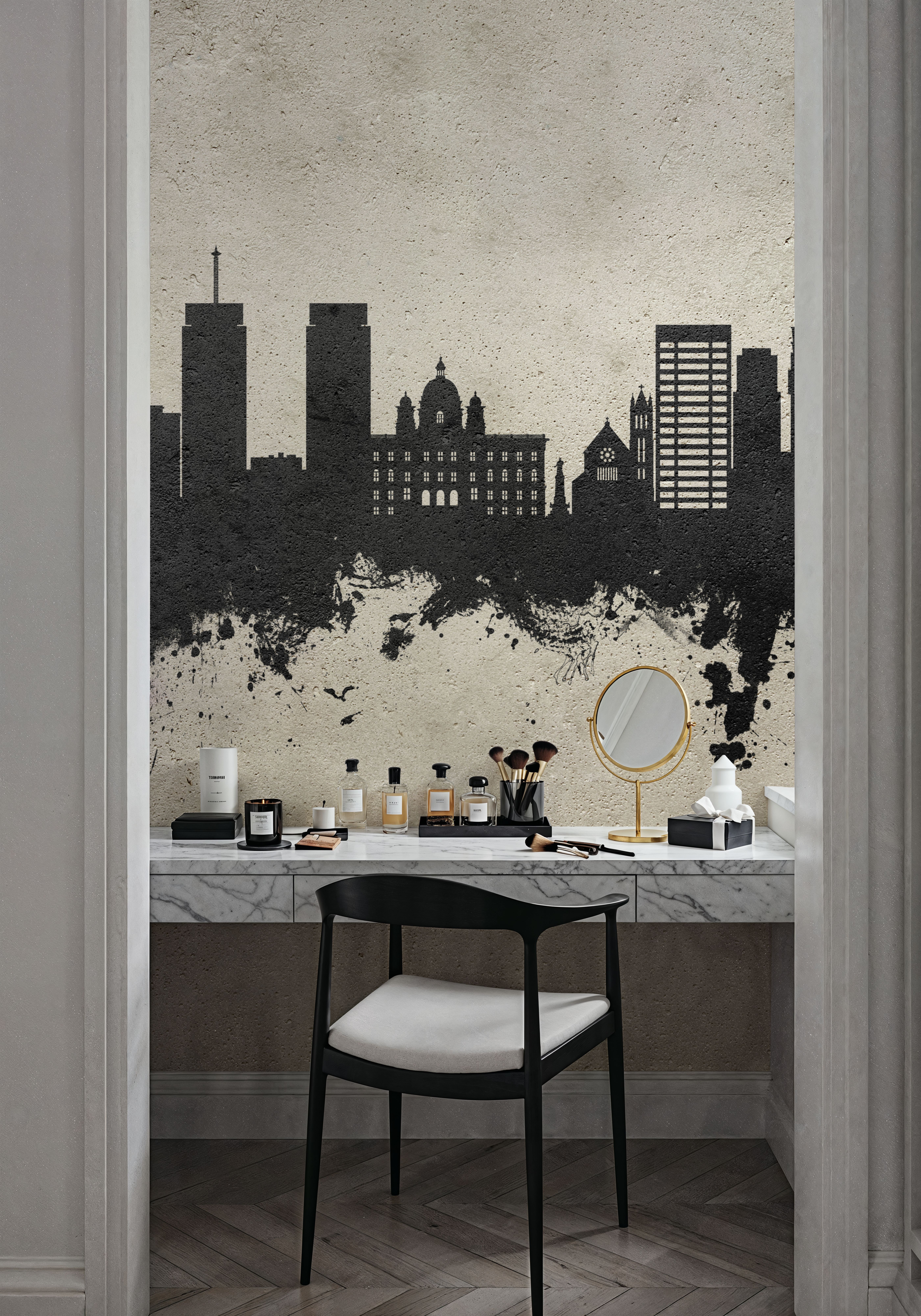 Syracuse New York Skyline Concrete