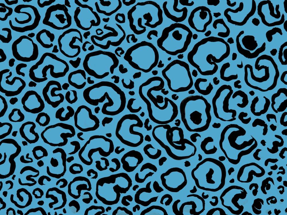Animal Print IV Blue