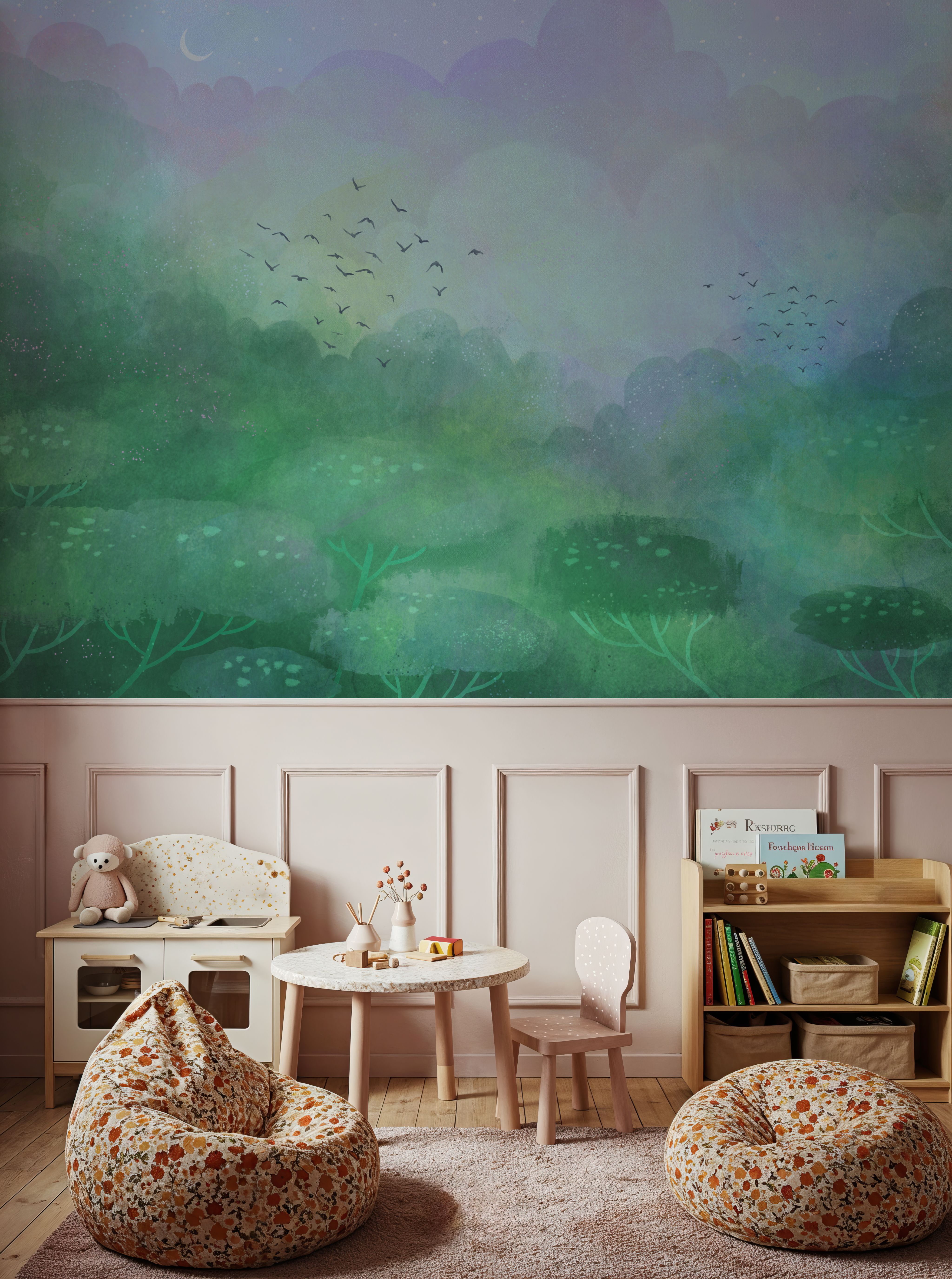 Dreamy Landscape, Powder Blue