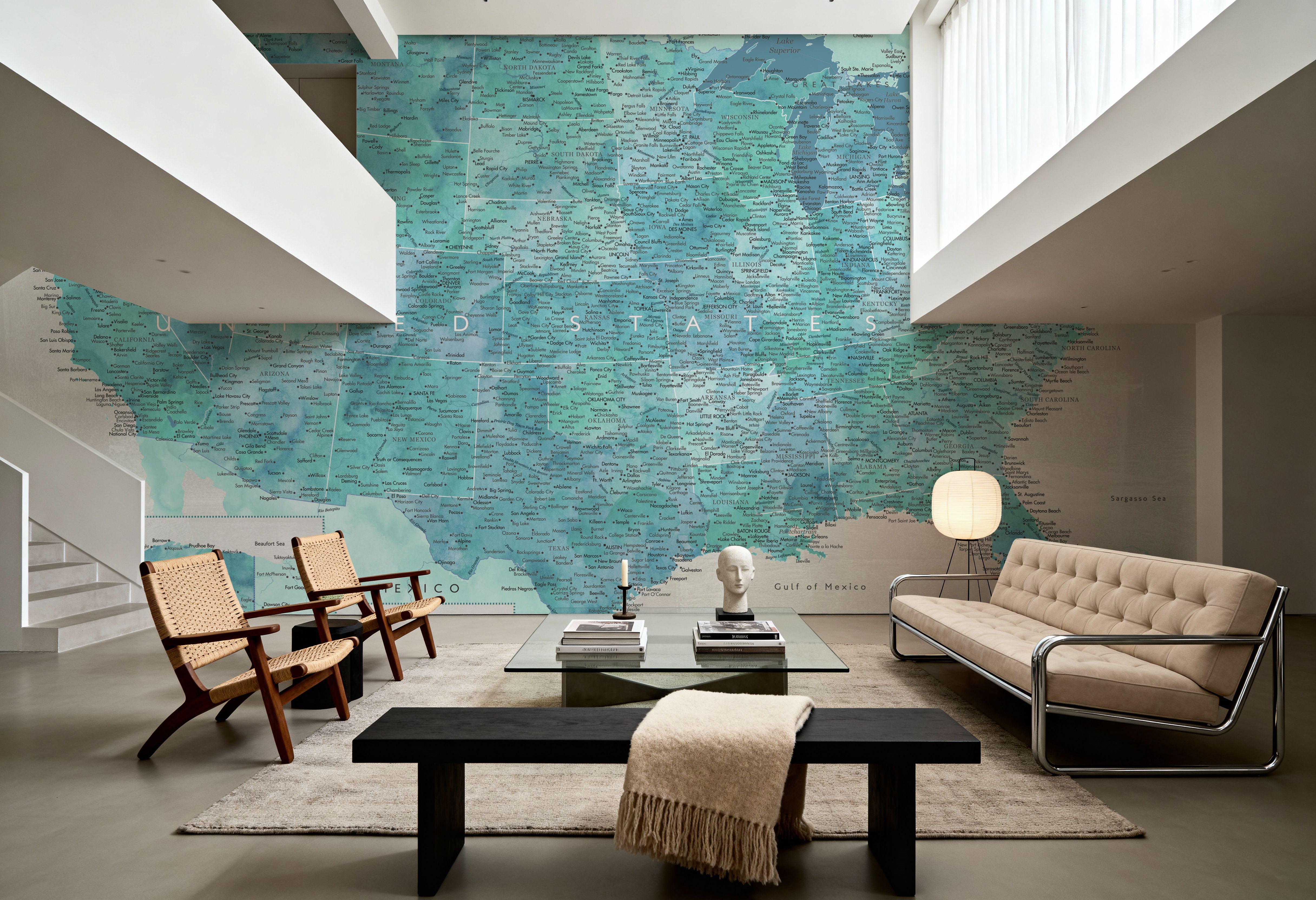 US Map Detailed - Harriet