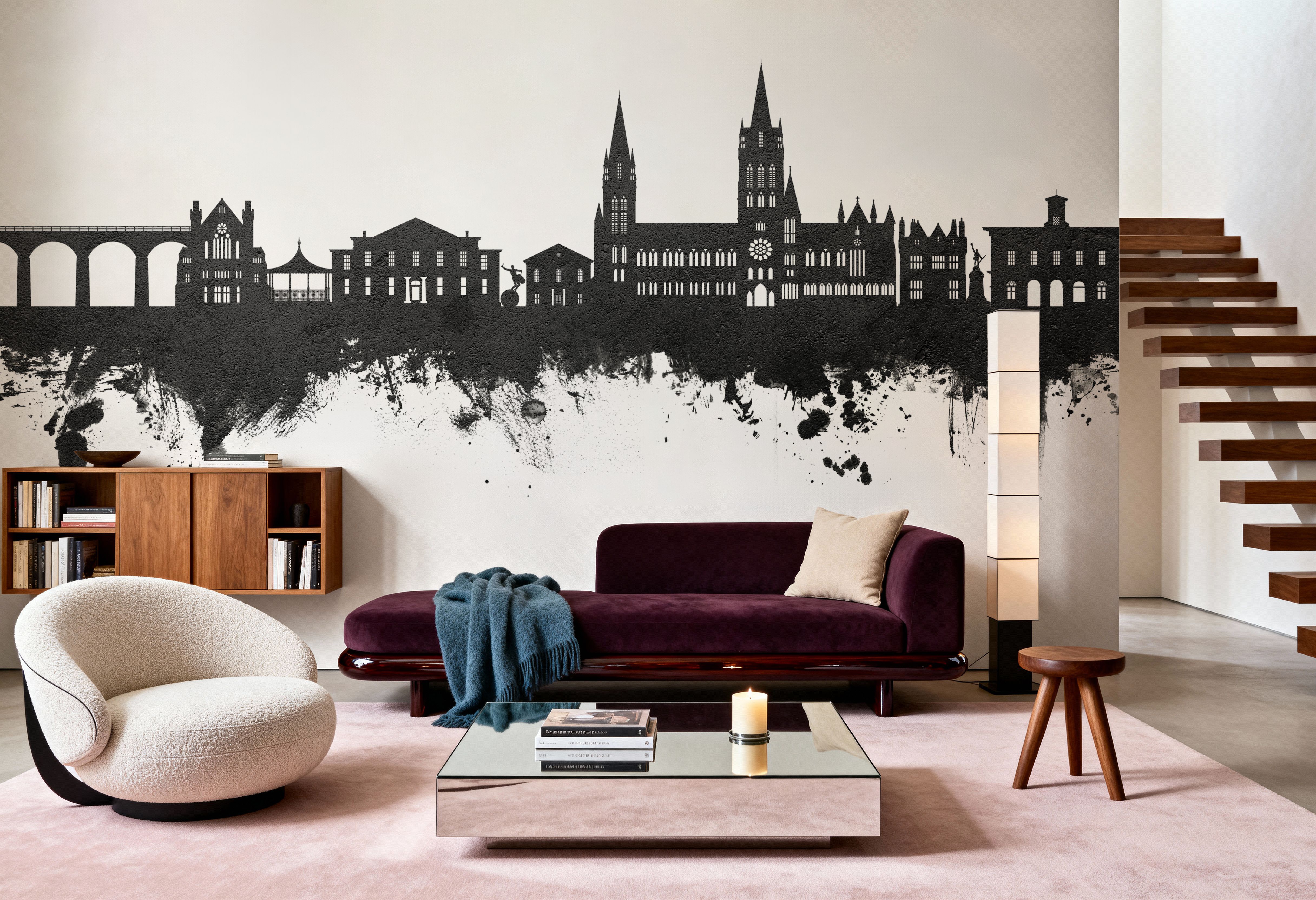 Truro England Skyline Black & White