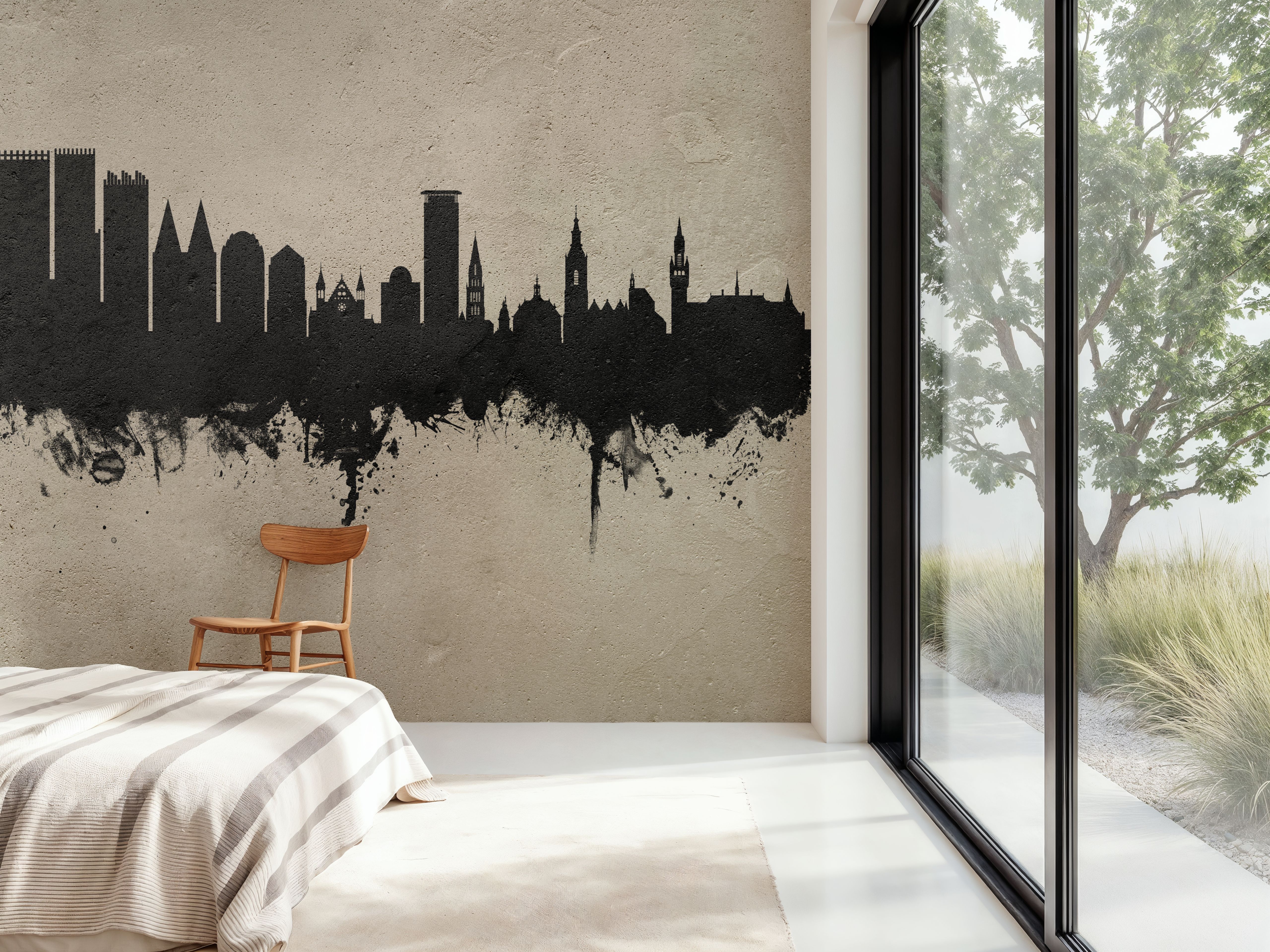 The Hauge Netherlands Skyline Concrete