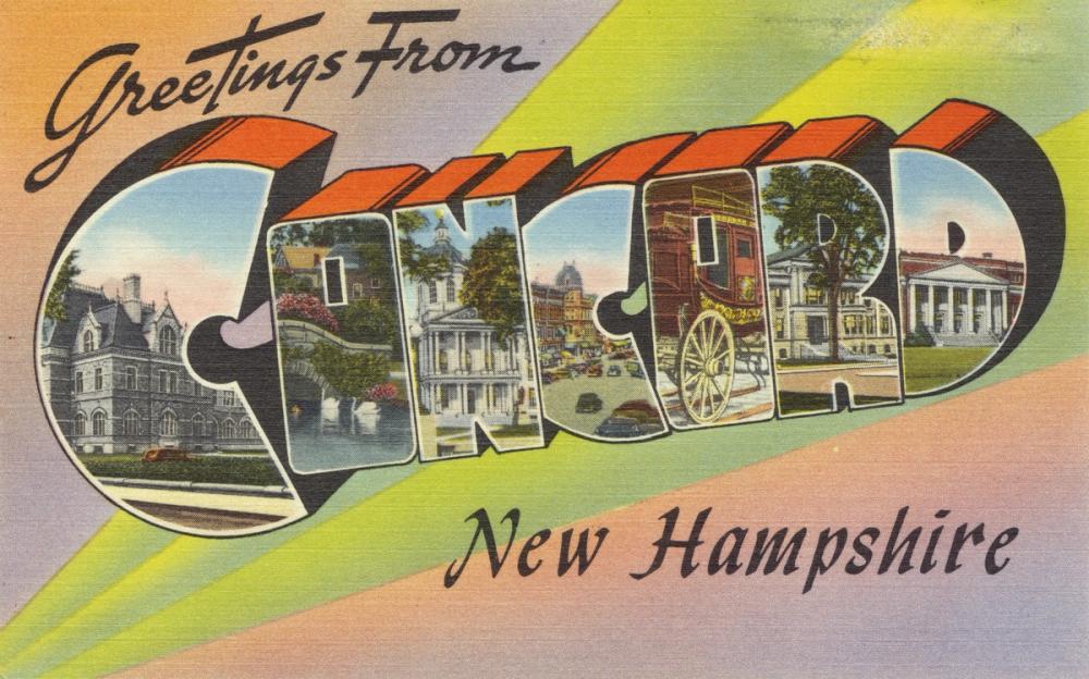 Greetings from Concord - Screenprint Postcard