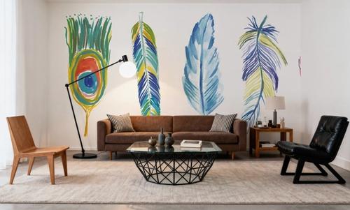 Rainbow Feathers I