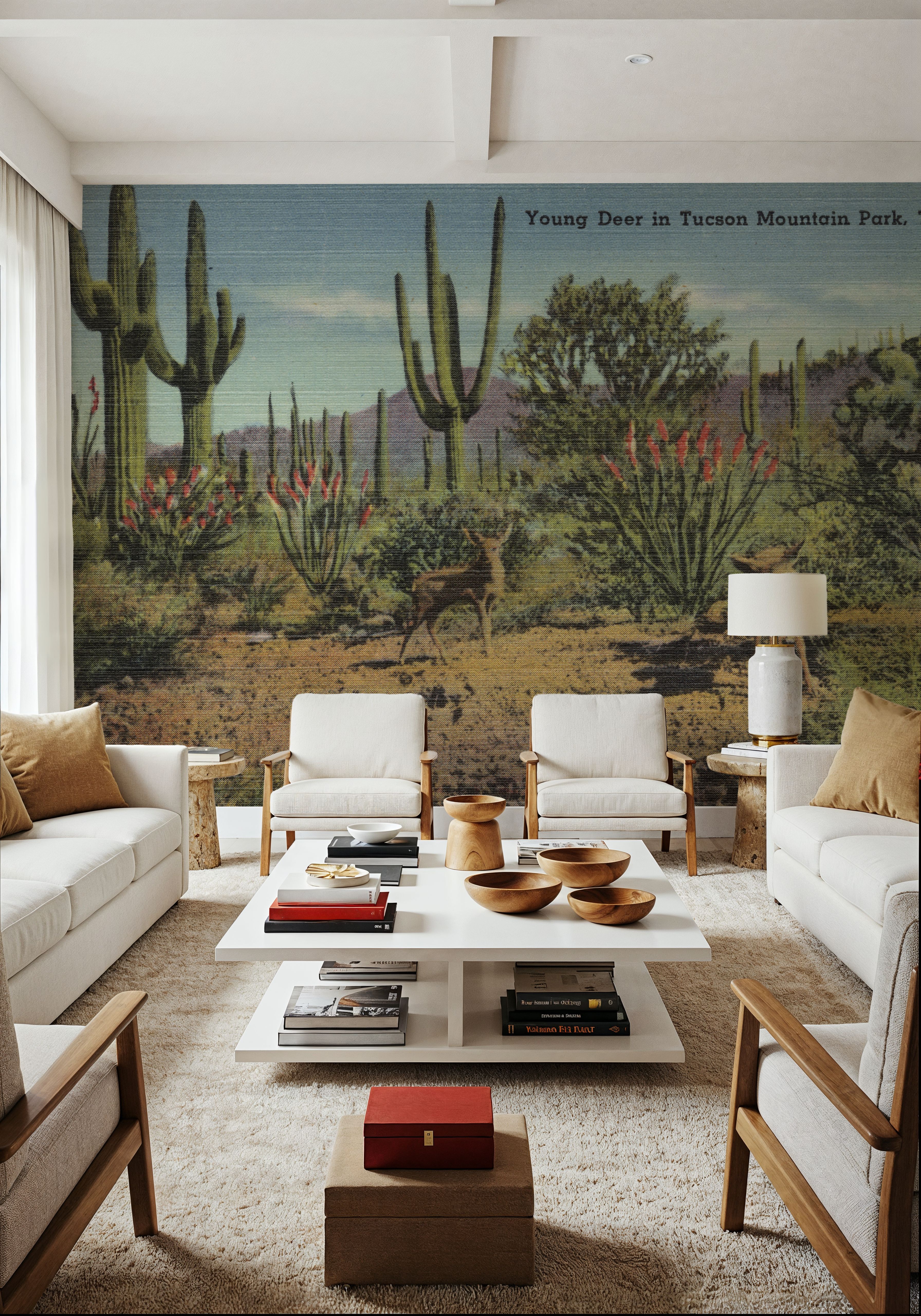 Greetings from Tucson Moutain Park - Screenprint Postcard