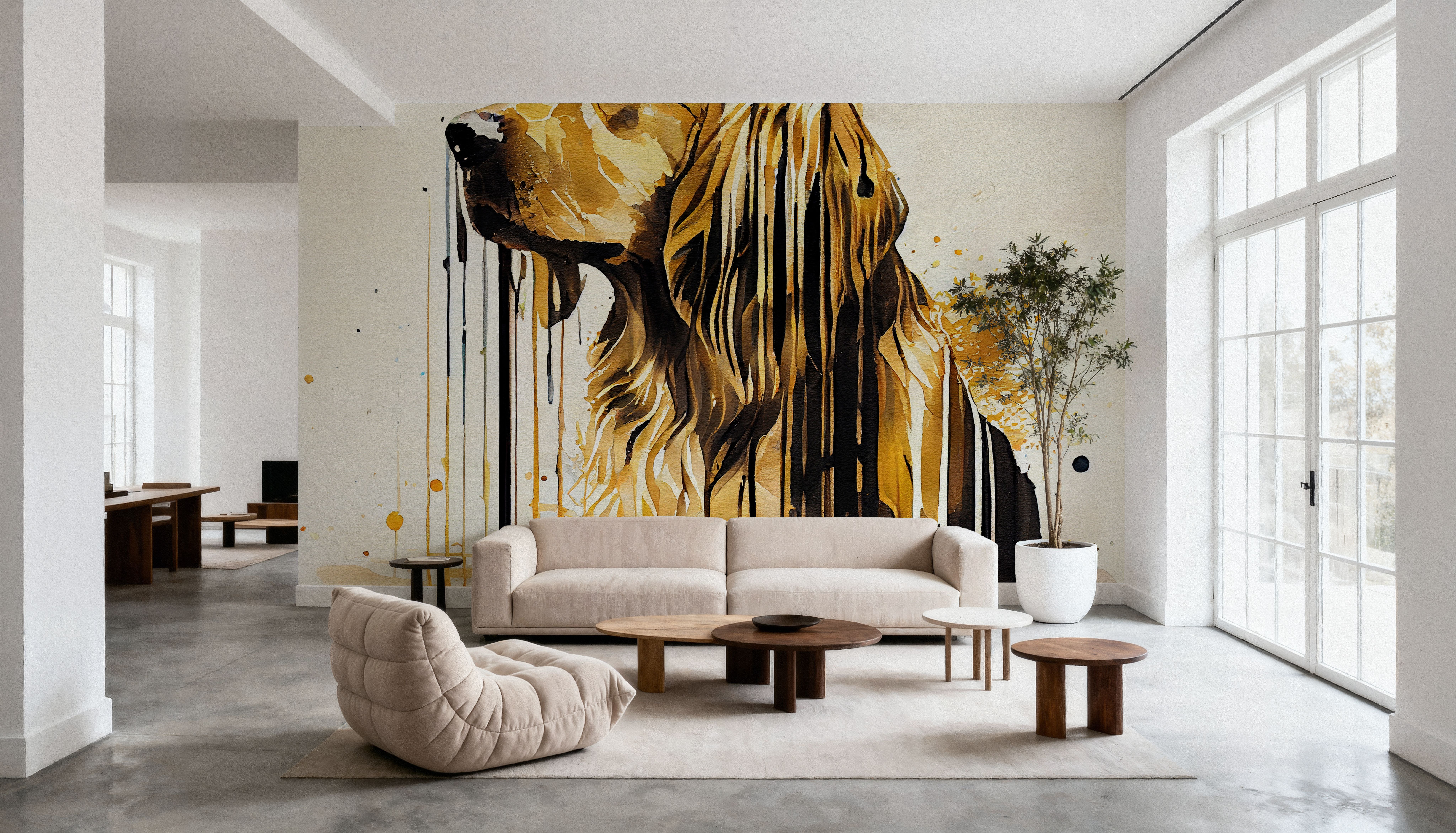 Watercolor Golden Retriever