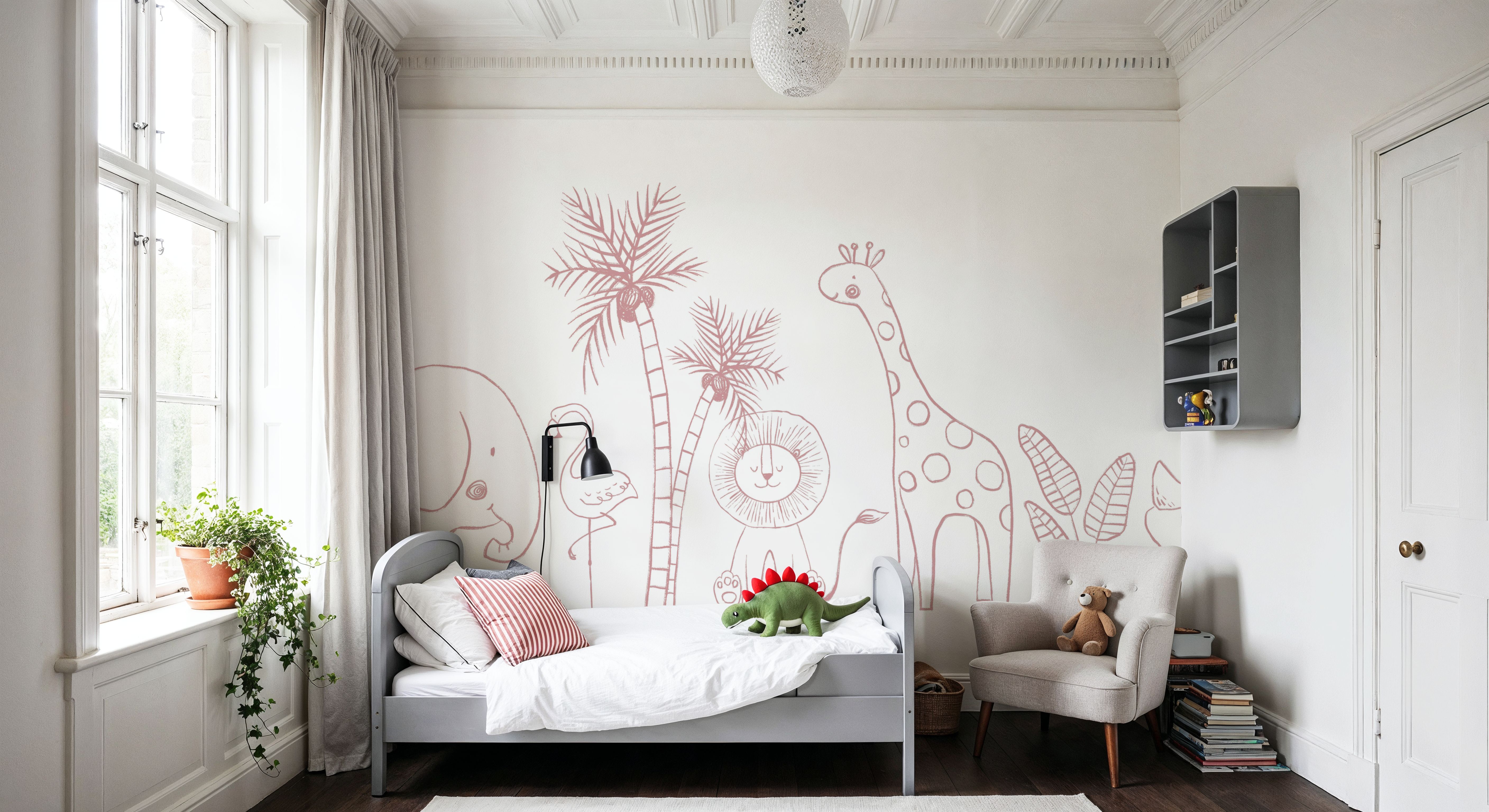 Calm & Cute Baby Animals, Pink