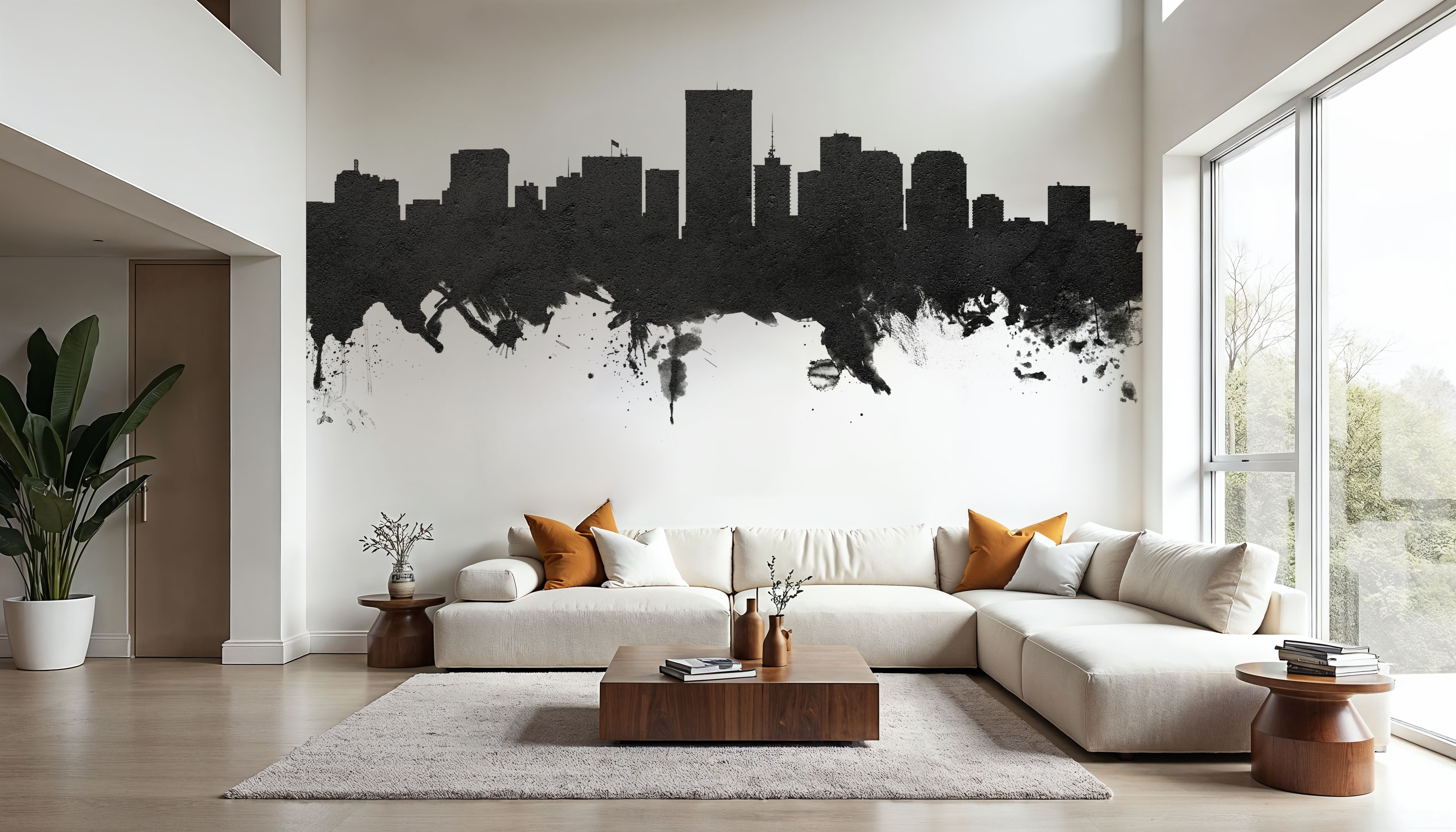 Richmond Virginia Skyline Black & White