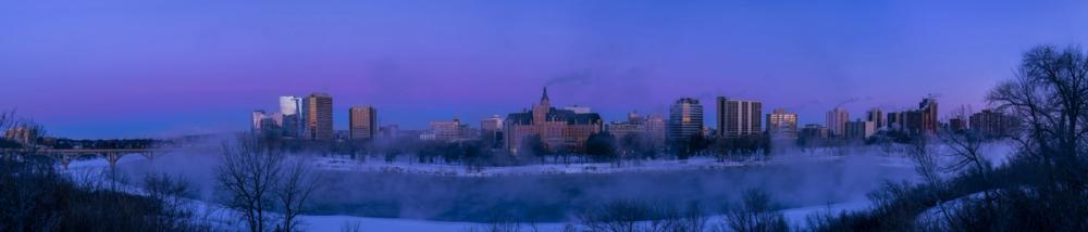 Saskatoon Skyline in Winter