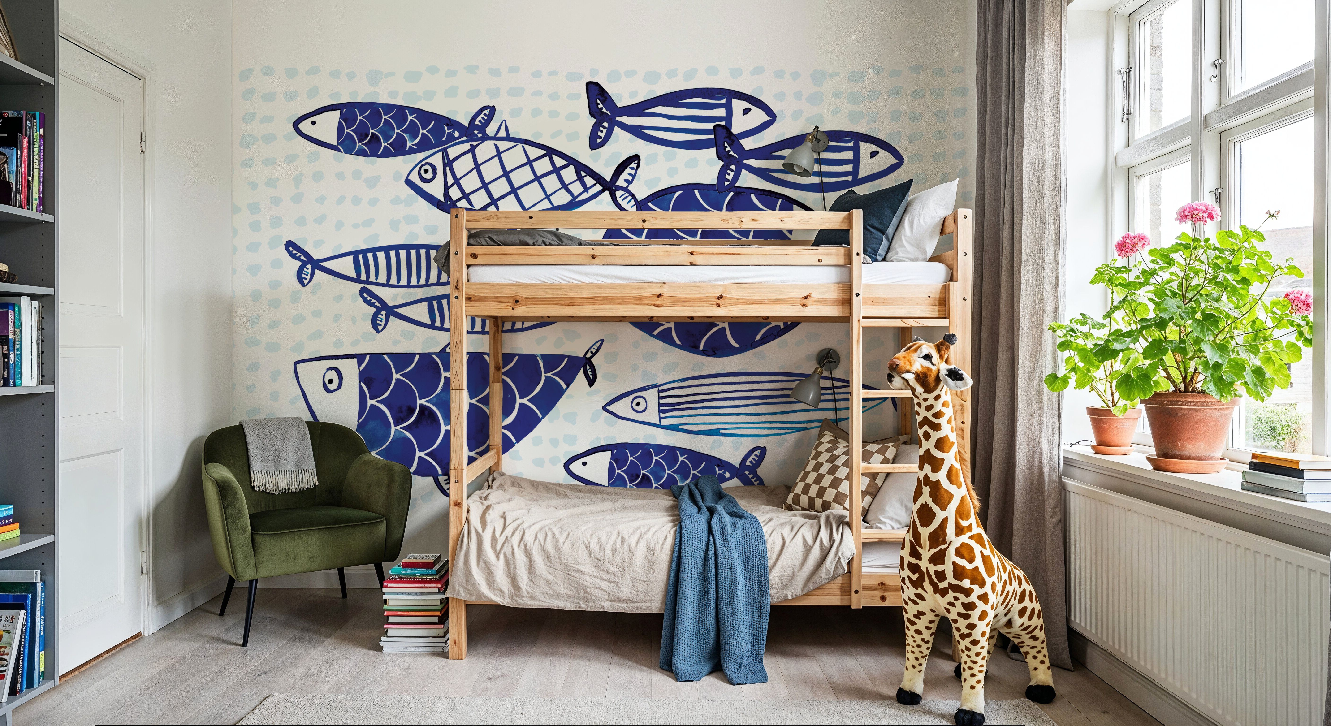 Blue Fish Studies, Tapeten