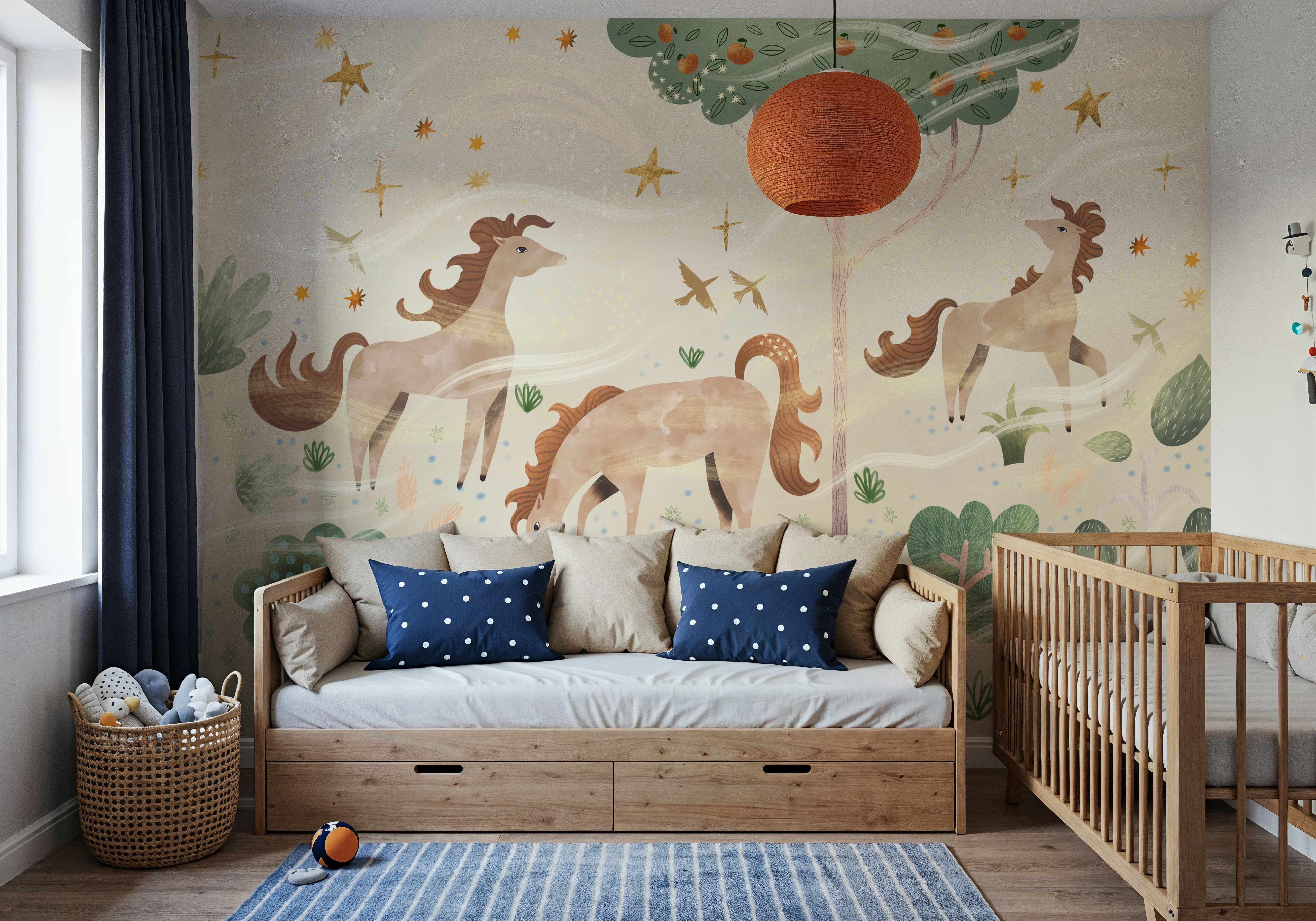 Enchanted Horses, Ecru