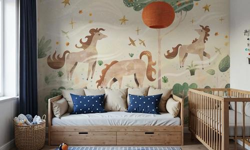 Enchanted Horses, Ecru