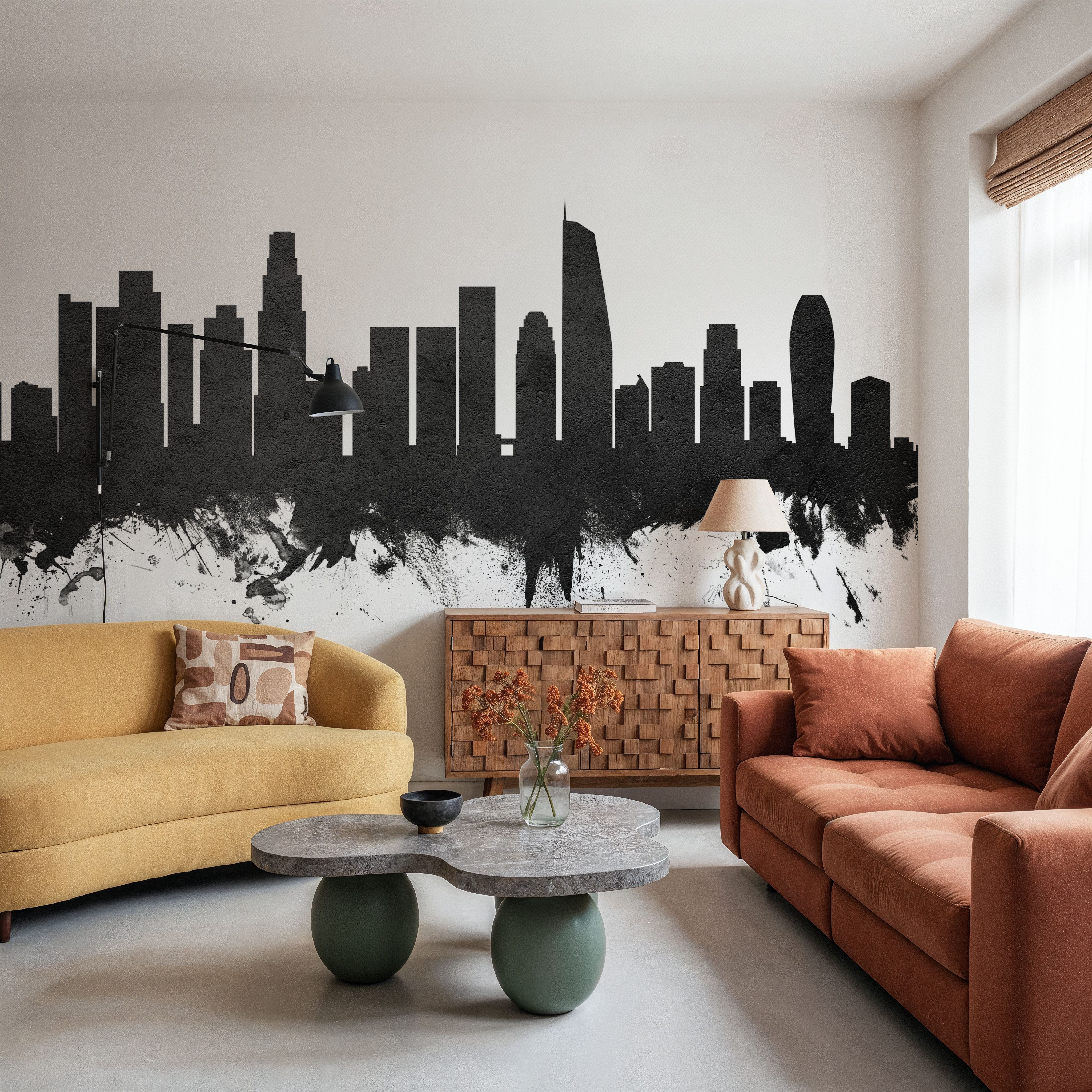 Los Angeles Skyline Black & White