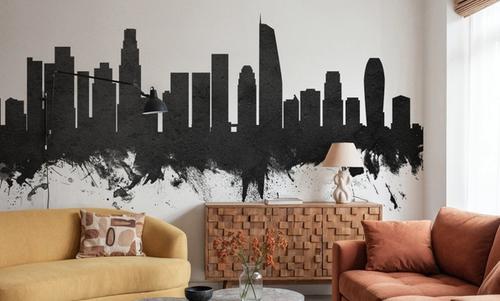 Los Angeles Skyline Black & White