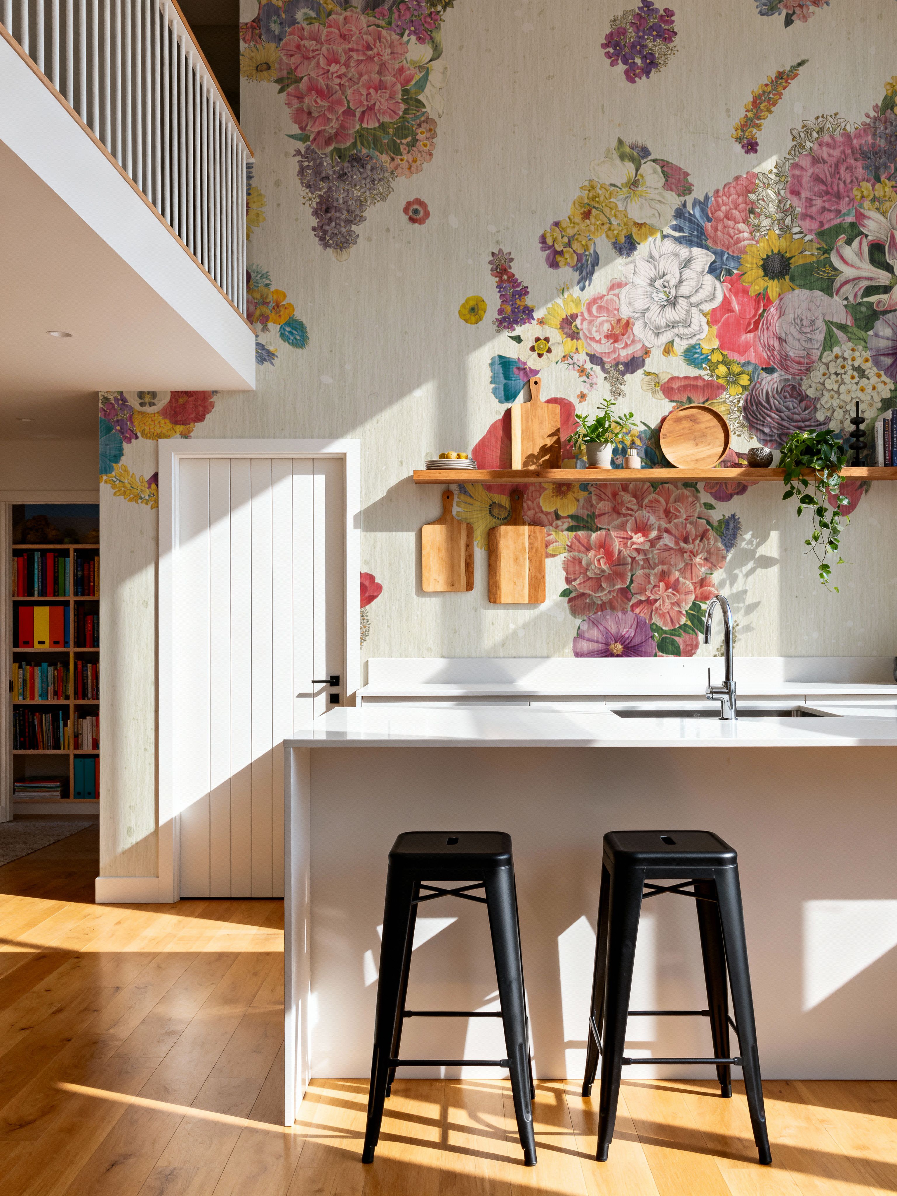 Botanical Floral Map Light