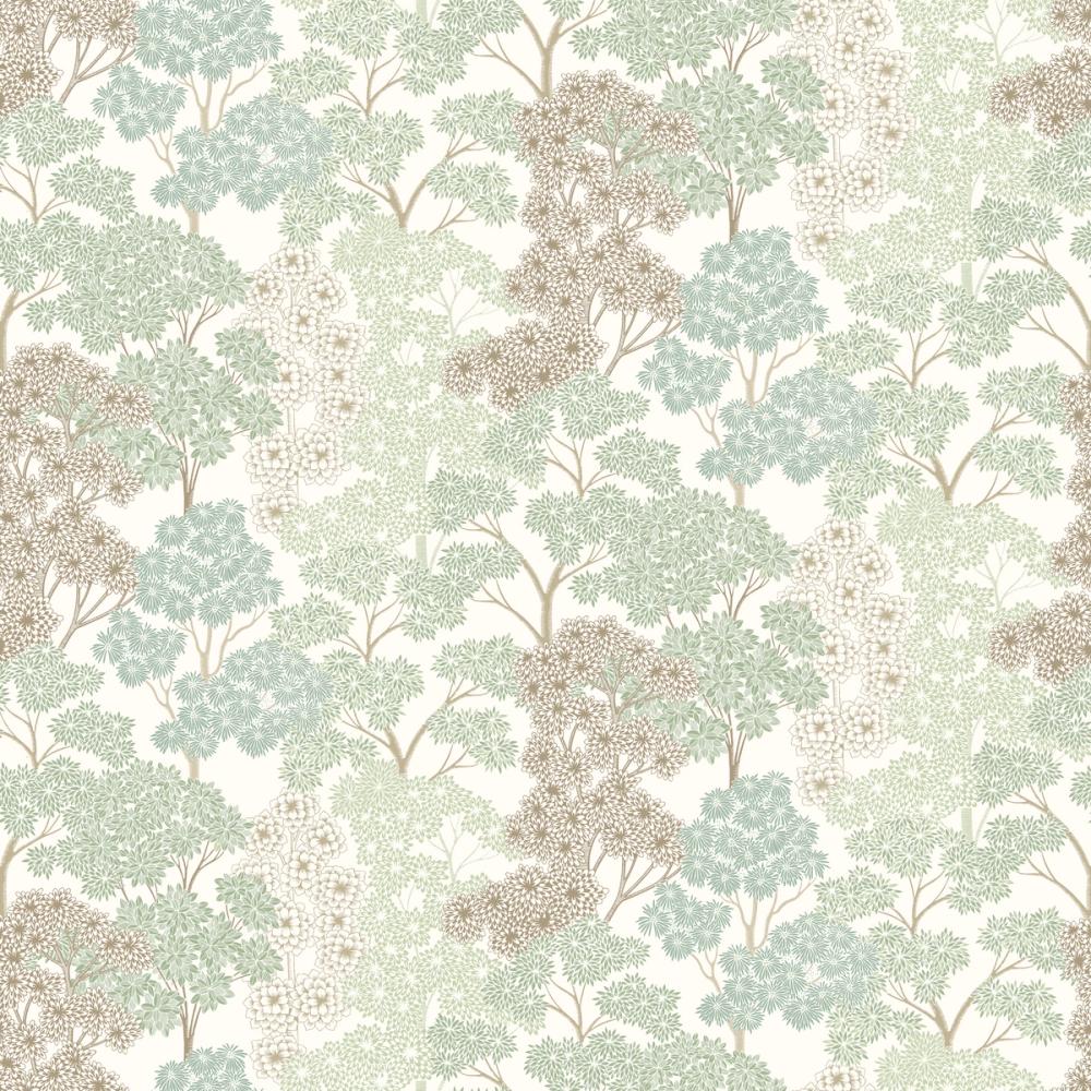 Overleaf Woodland Pattern, Light Green