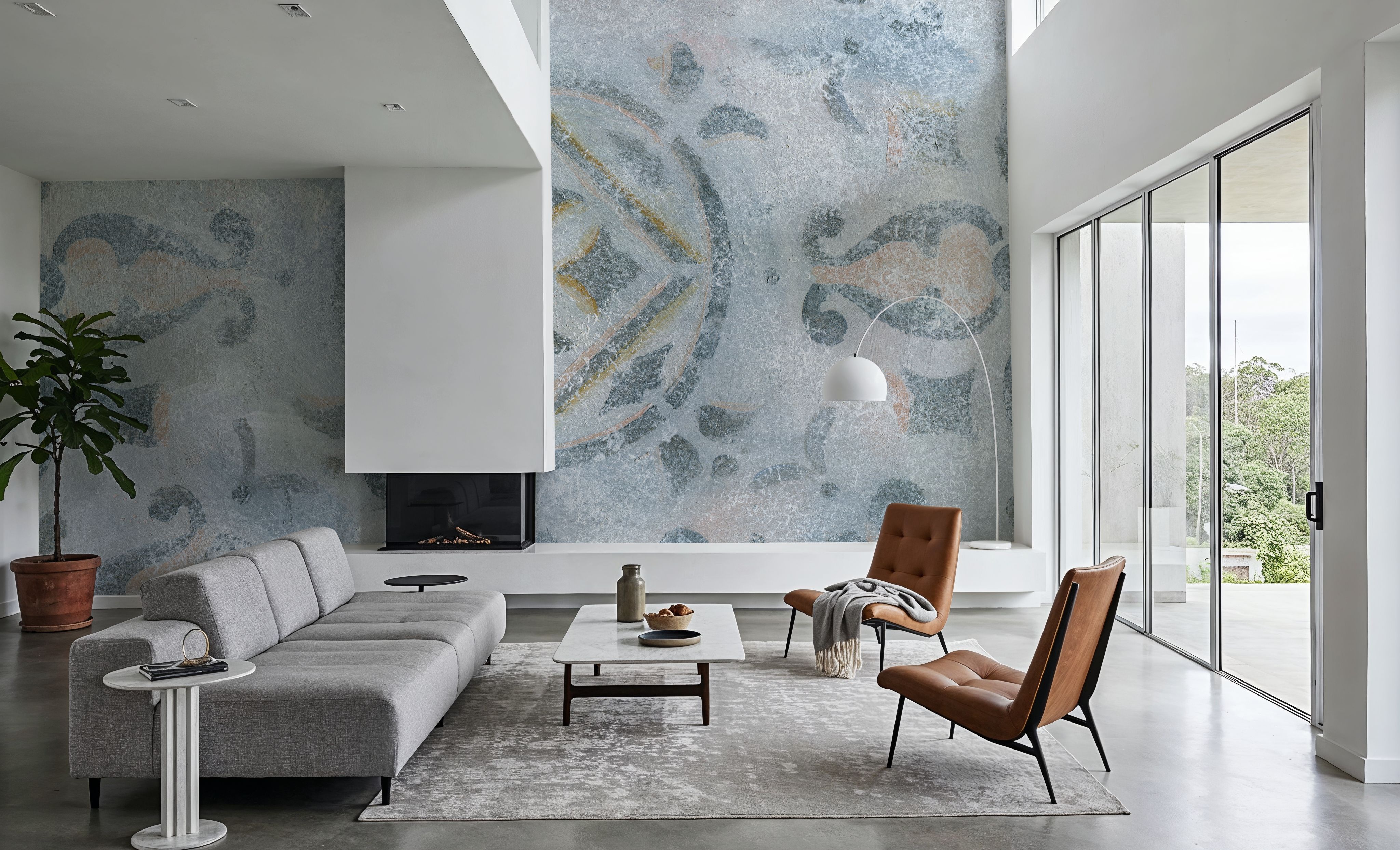 Grey Tapestry, Wallpaper