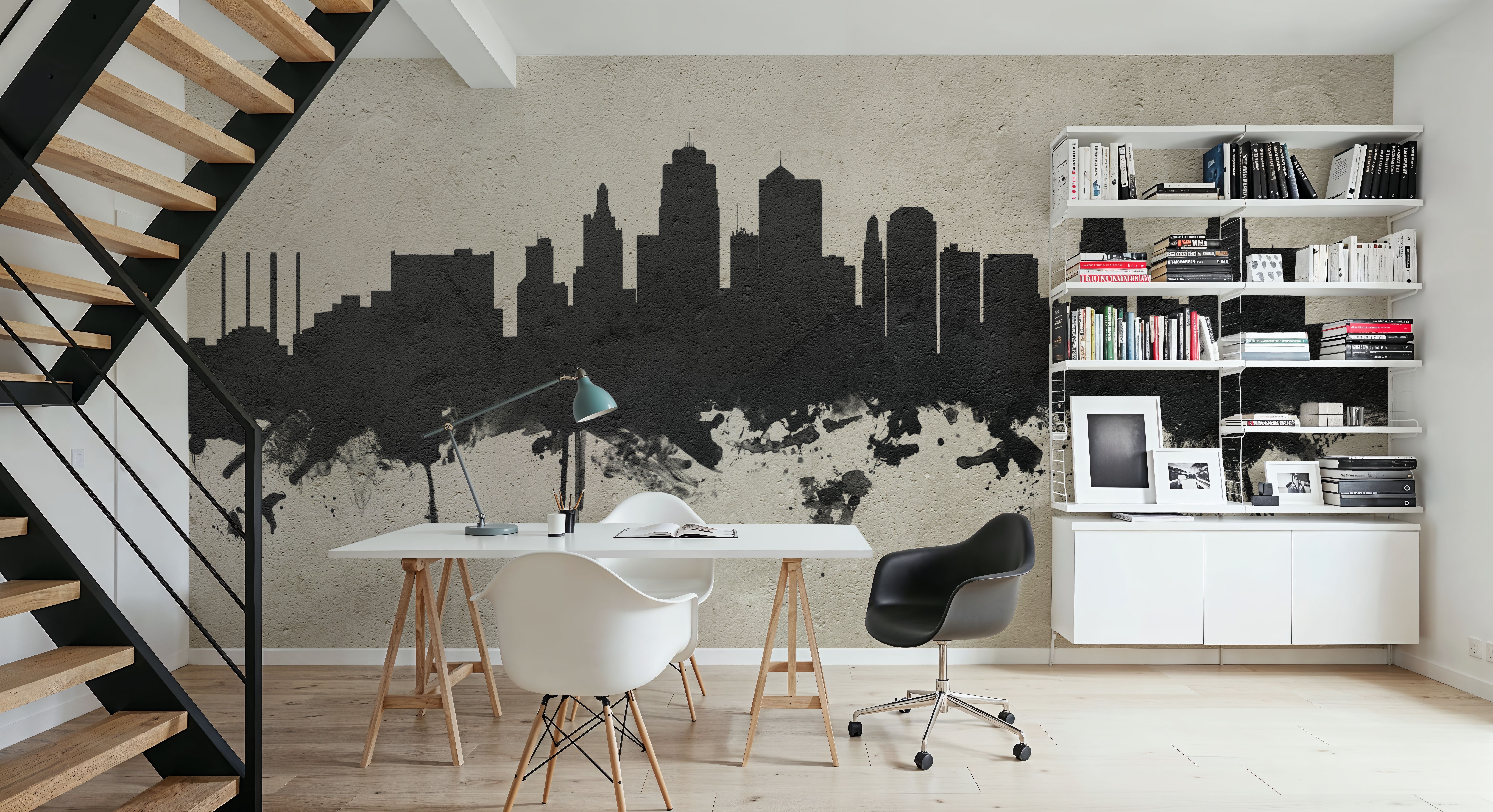 Kansas City Missouri Skyline Concrete, Wallpaper