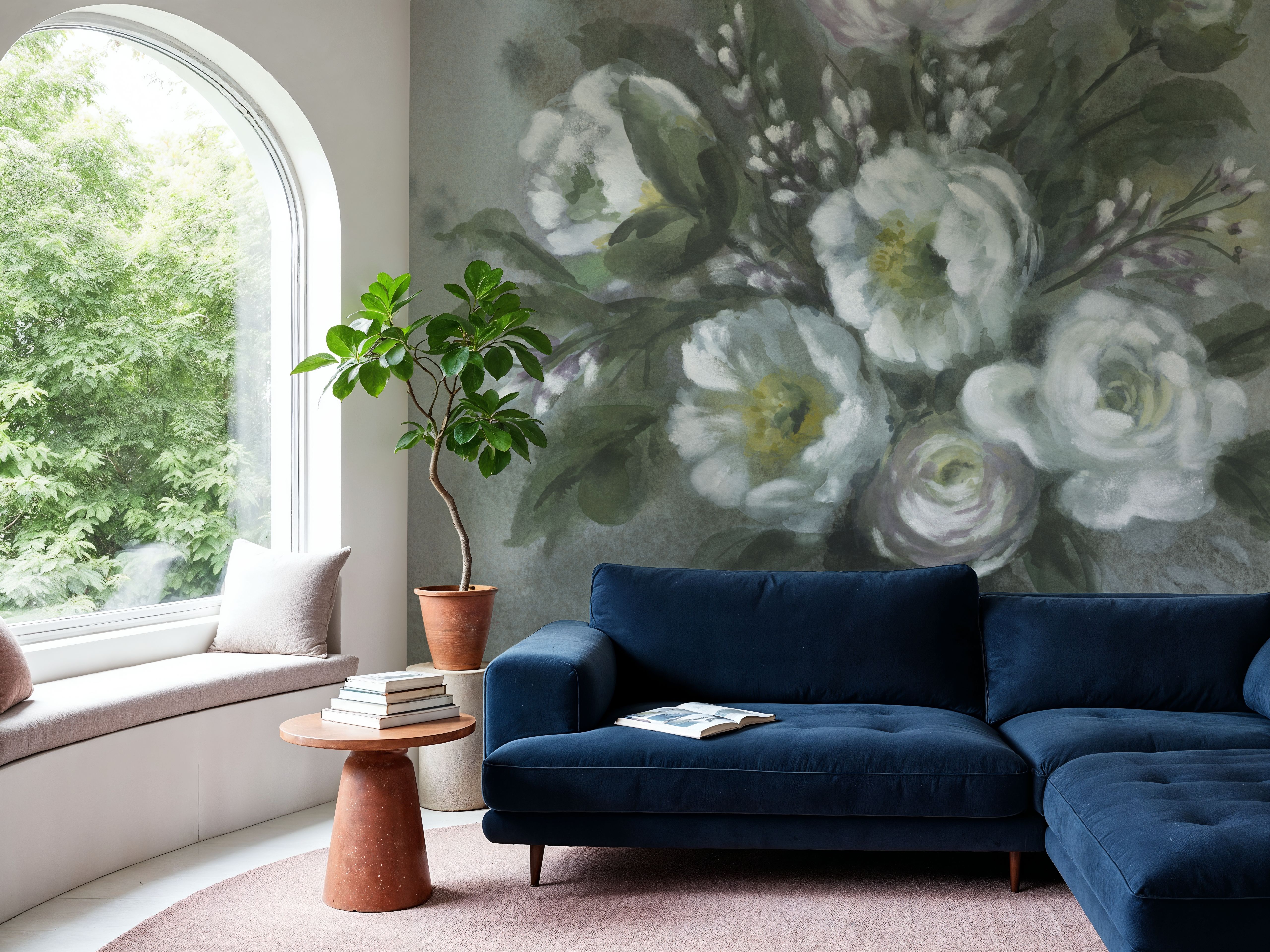 White Floral Vase