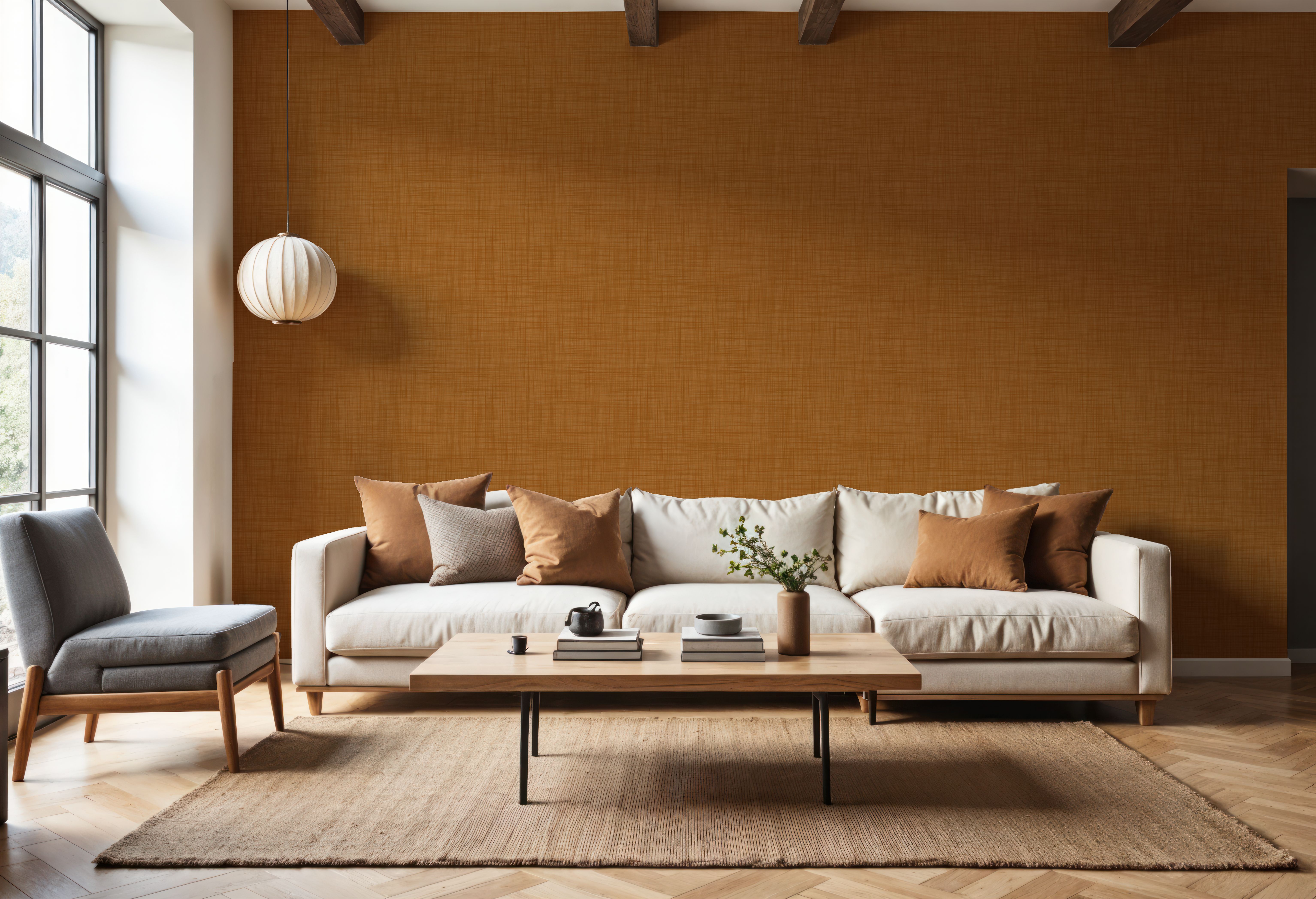 Mottled Linen Effect, Orange