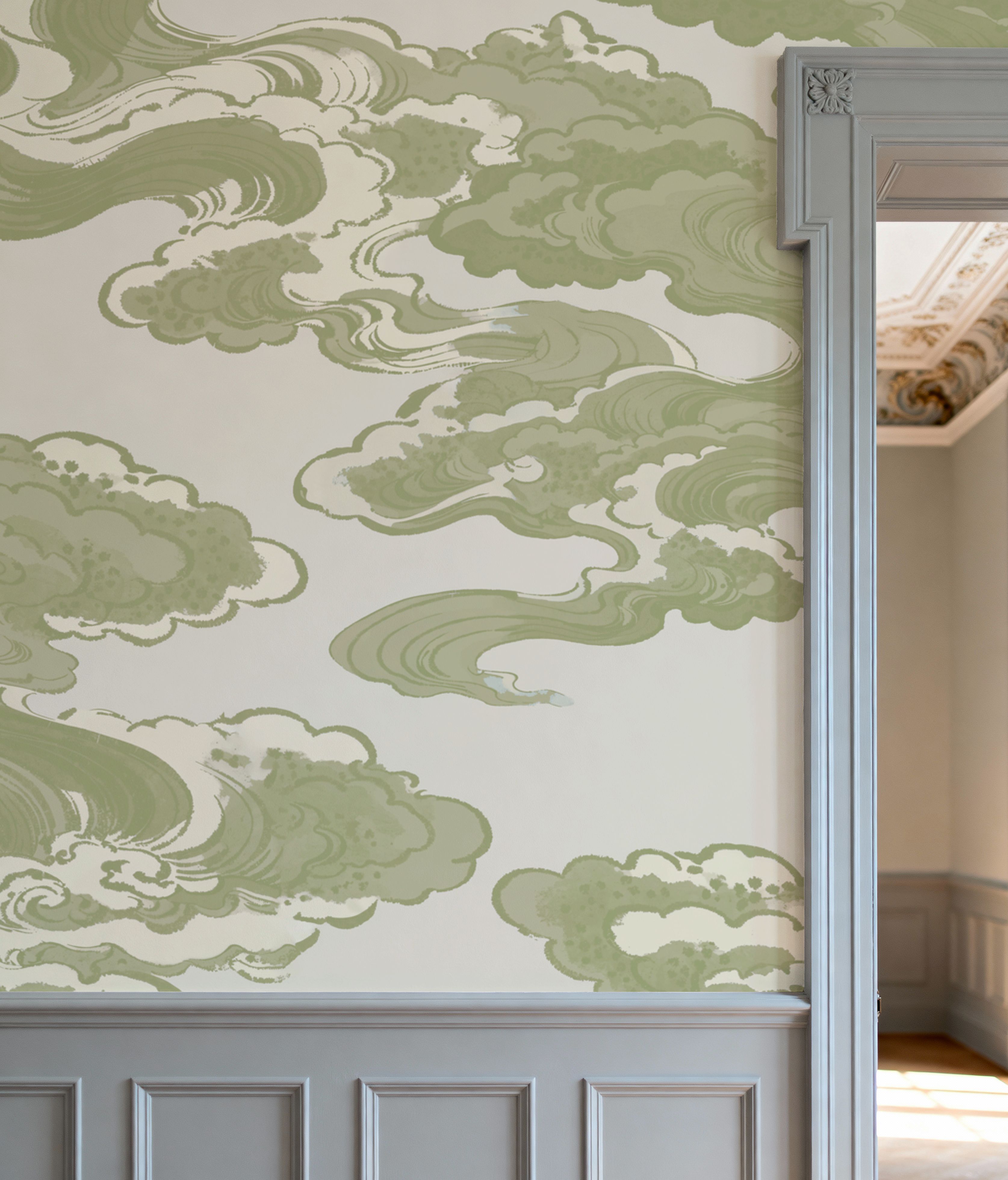 Ukiyo-e Clouds, Pistachio