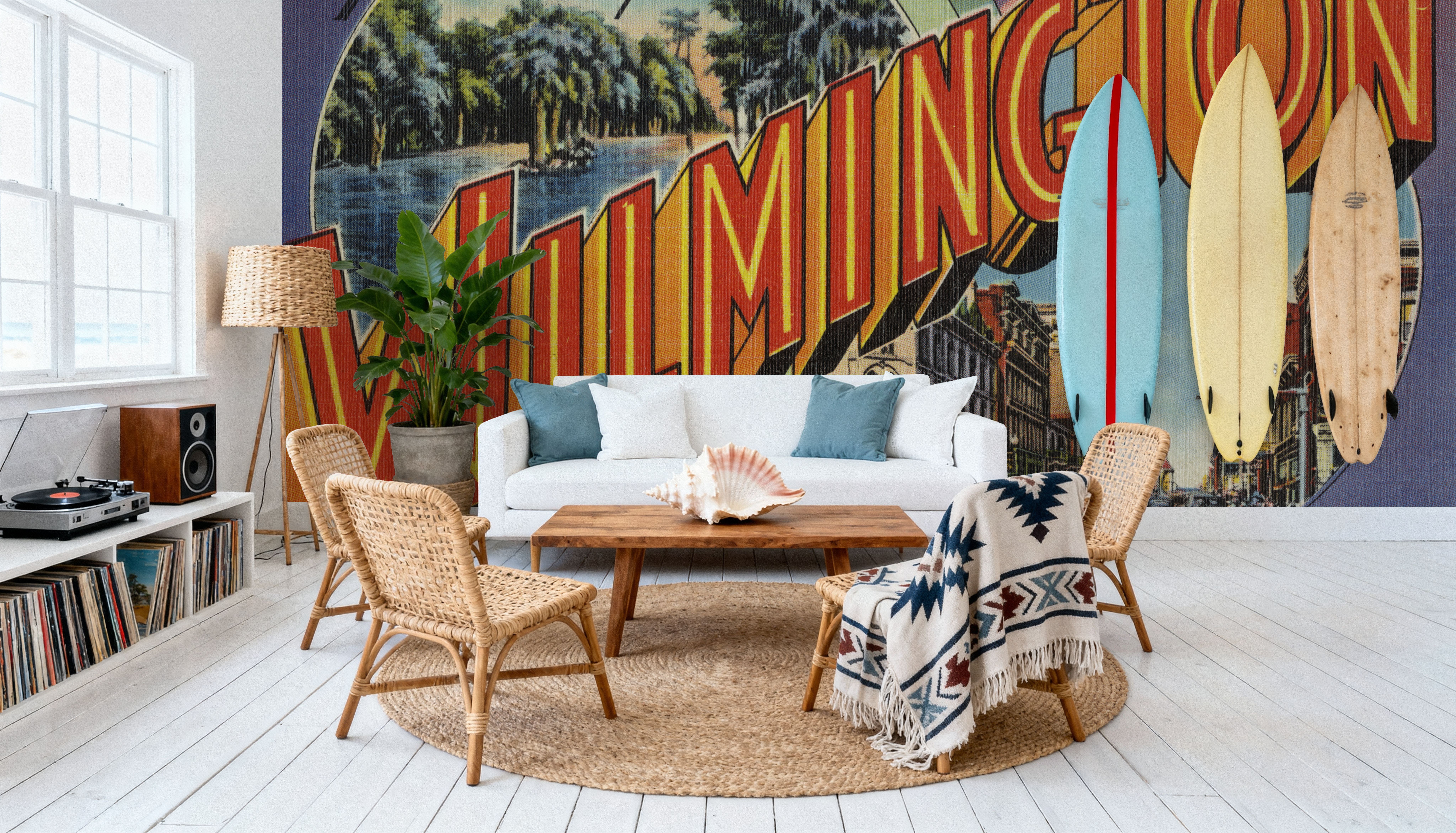 Greetings from Wilmington - Screenprint Postcard