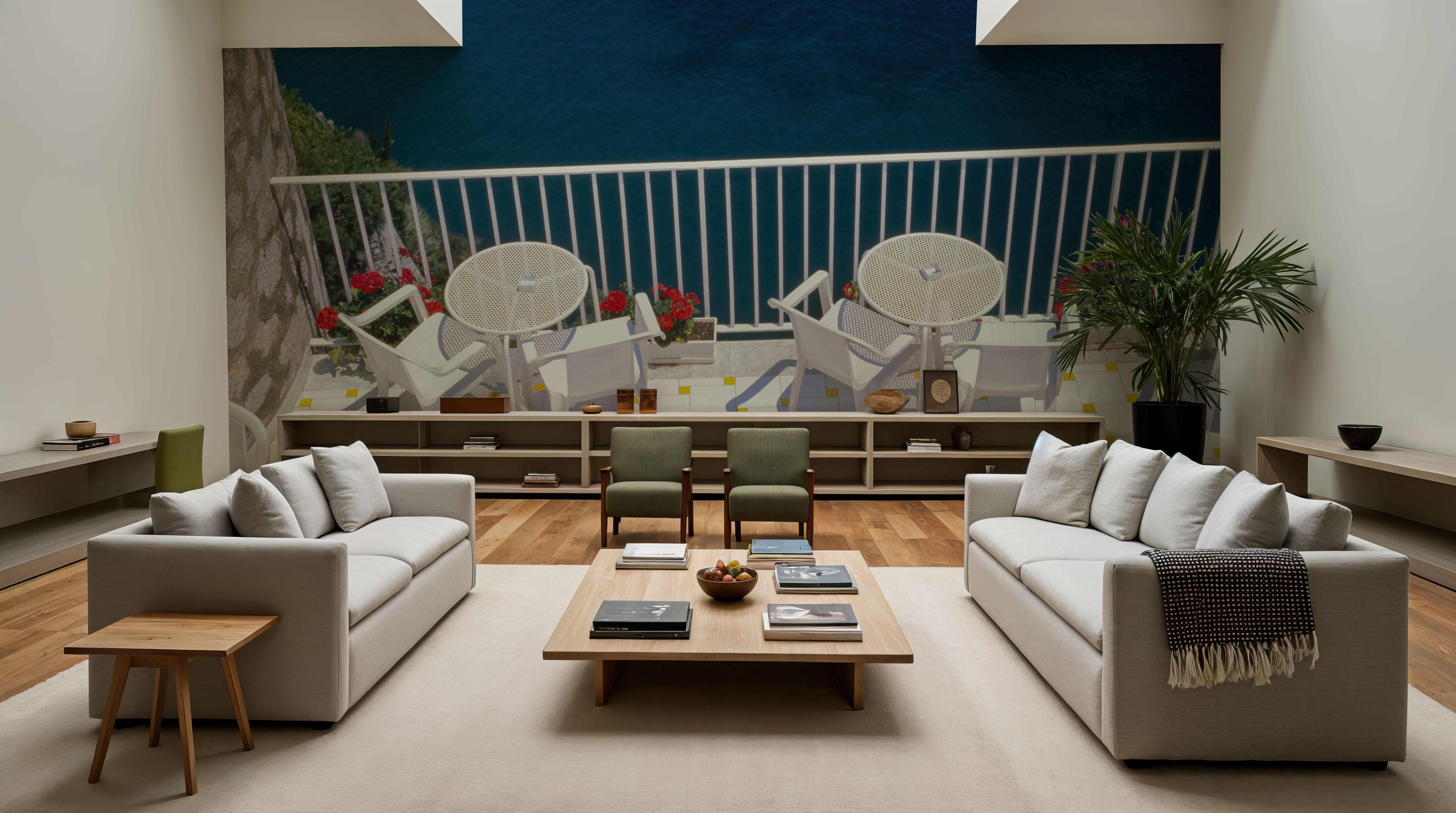 Mediterranean Ocean Terrace, Tapeten