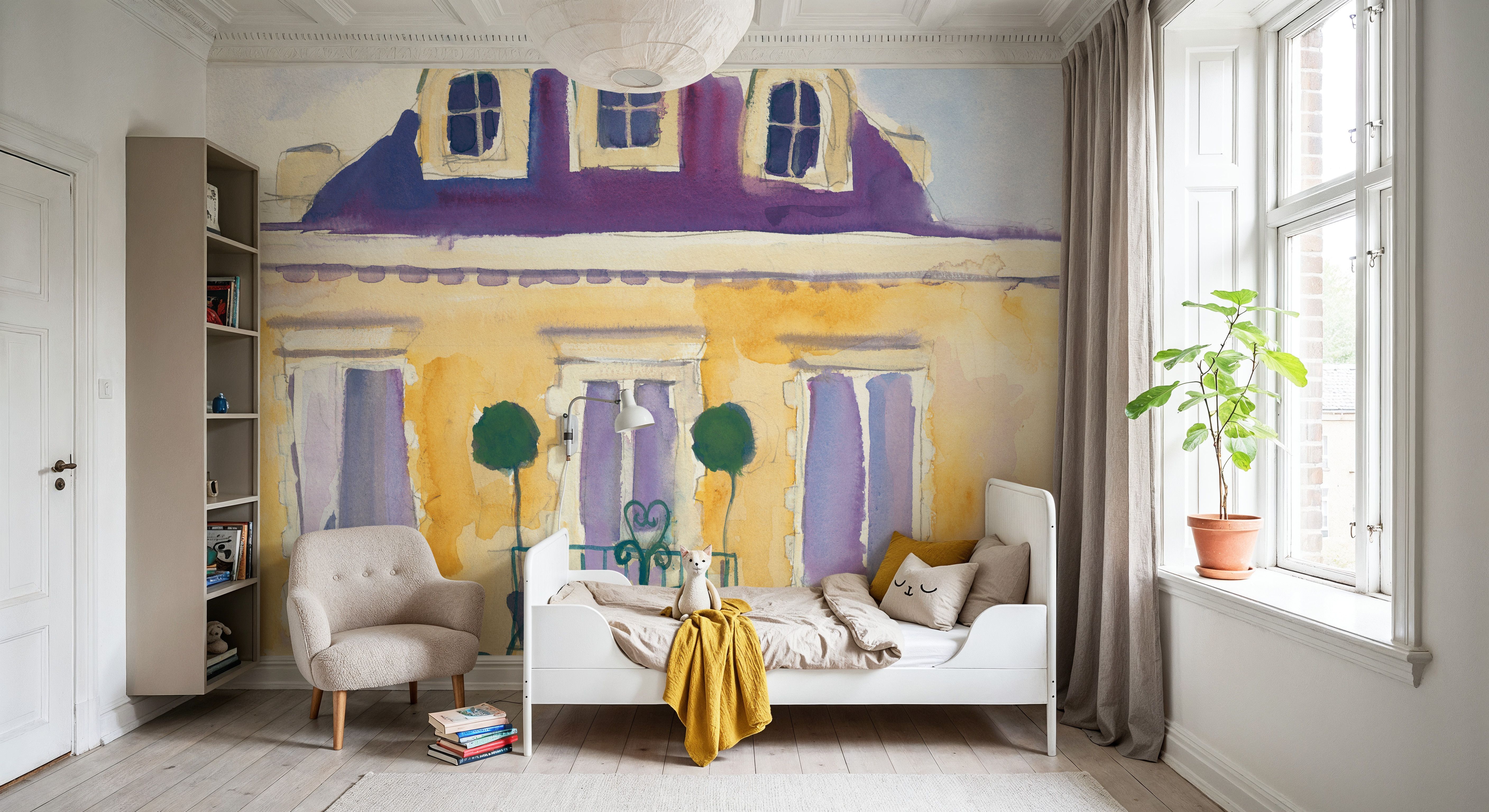 Le Maison Jaune I, Papier peint