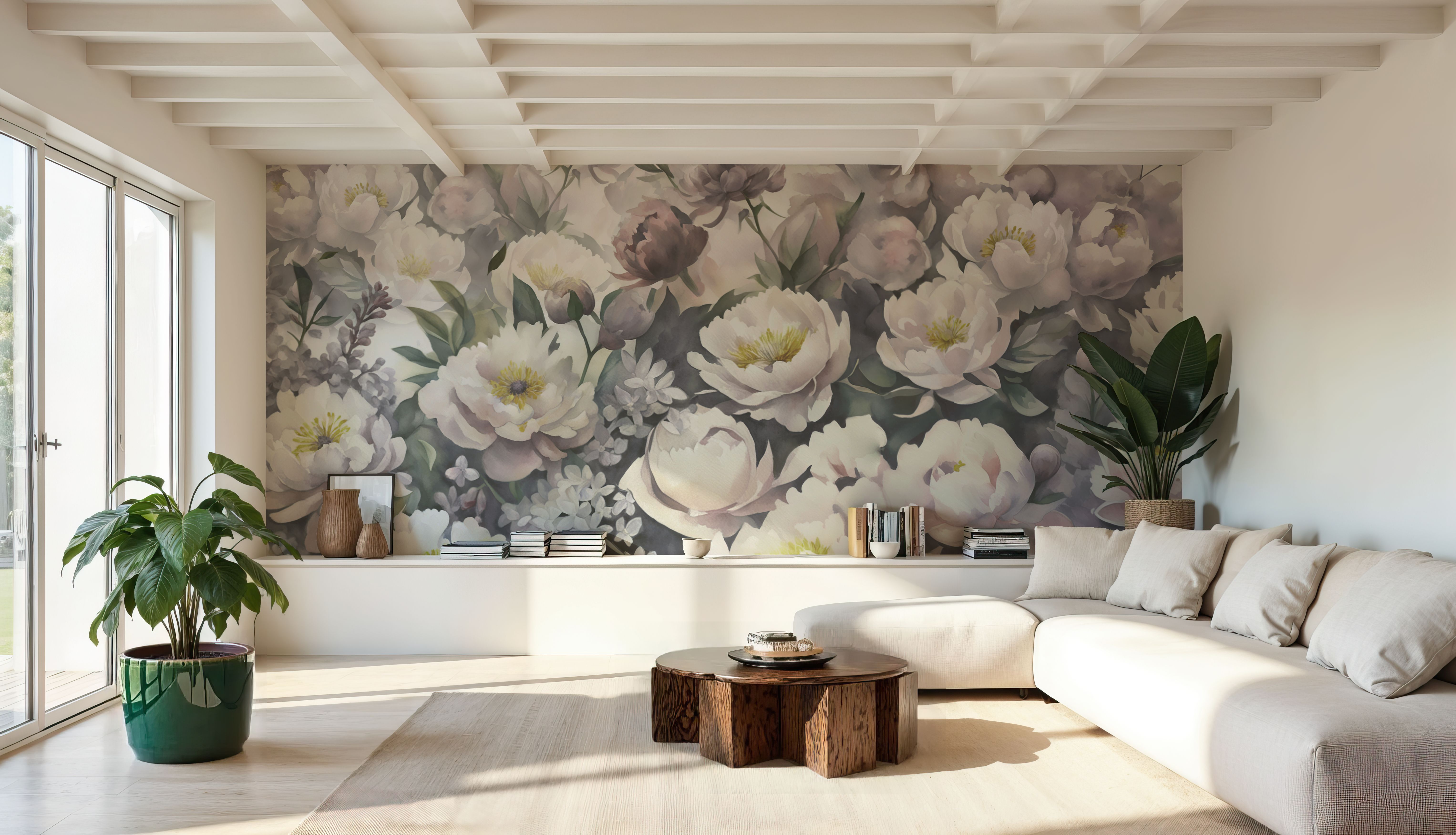 Watercolor Peonies Spring