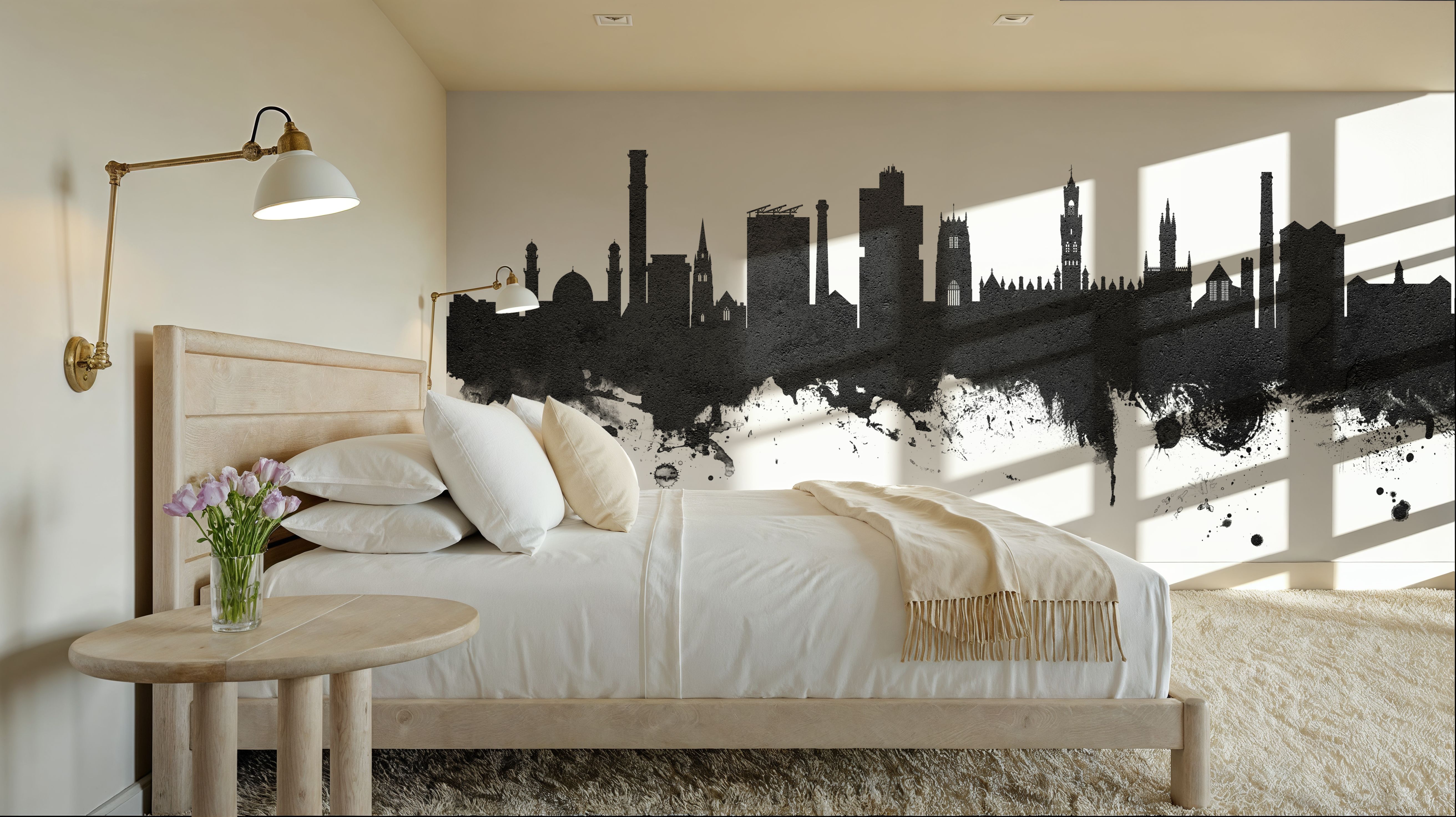 Bradford England Skyline Black & White