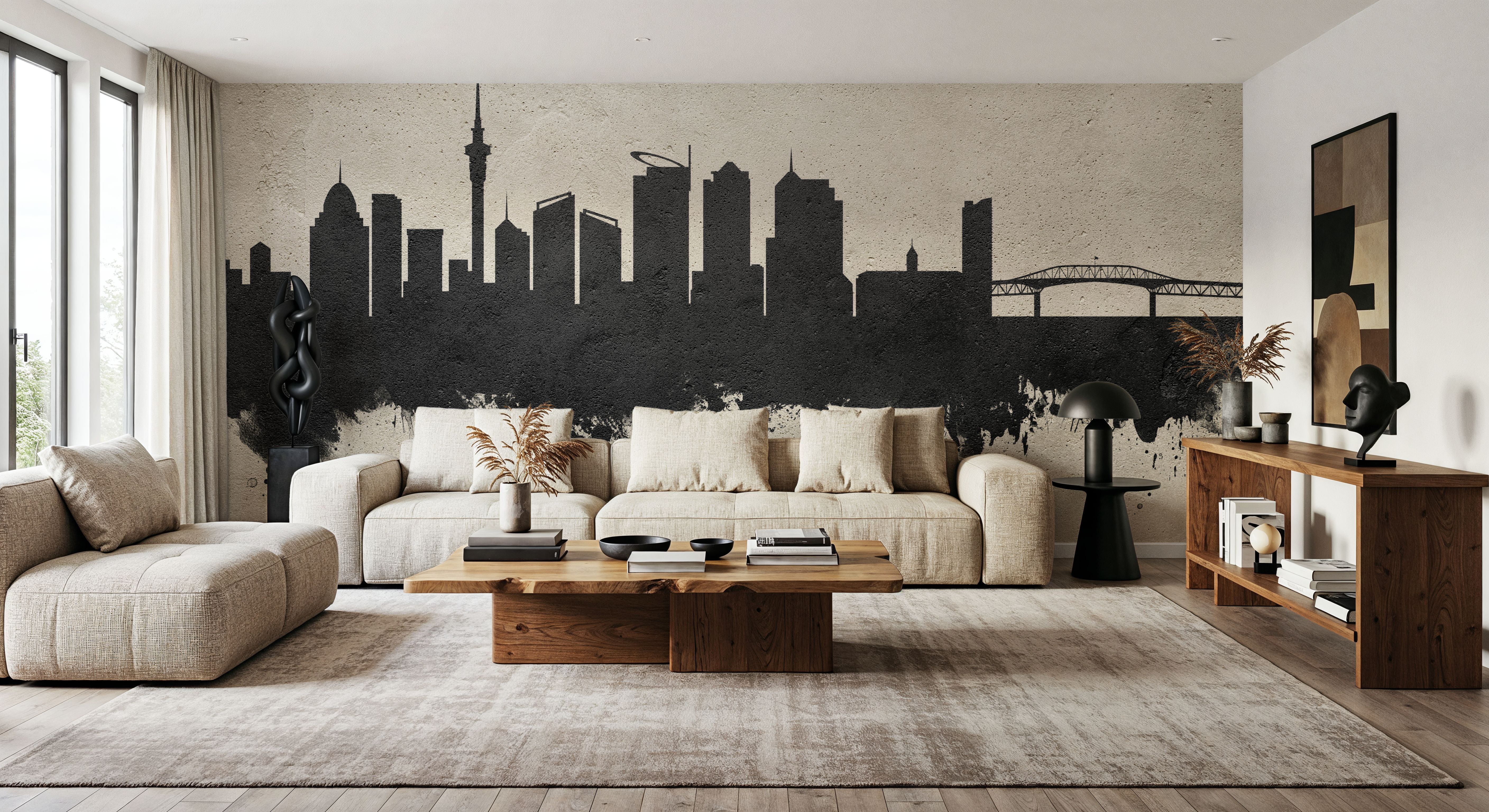 Auckland New Zeeland Skyline Concrete, Carte da parati