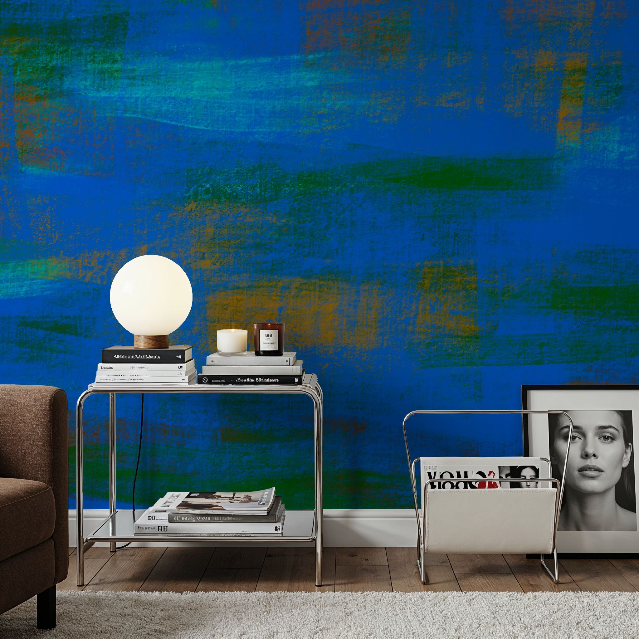 Close Up Blue, Brush Strokes