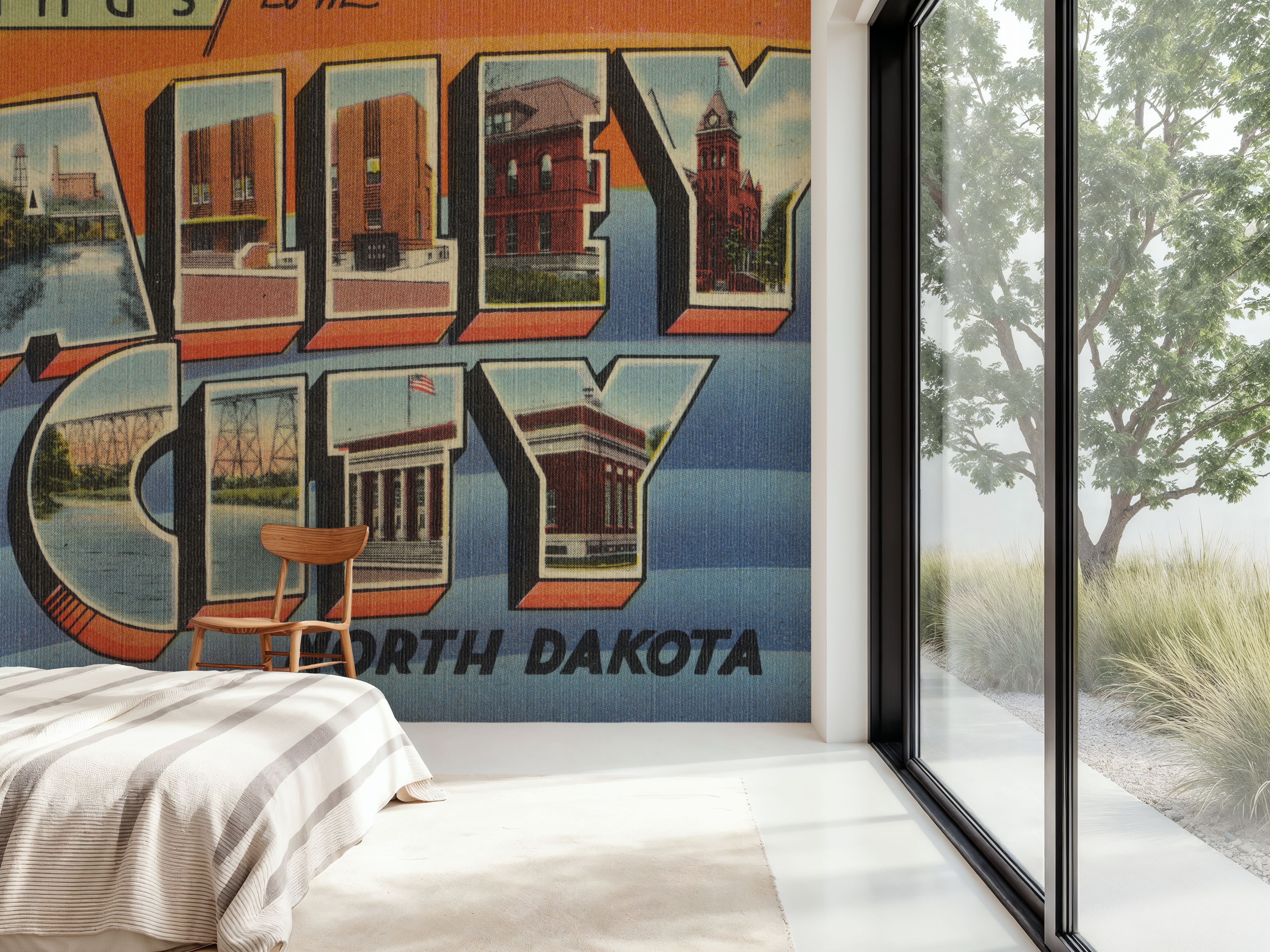 Greetings from Valley City - Screenprint Postcard