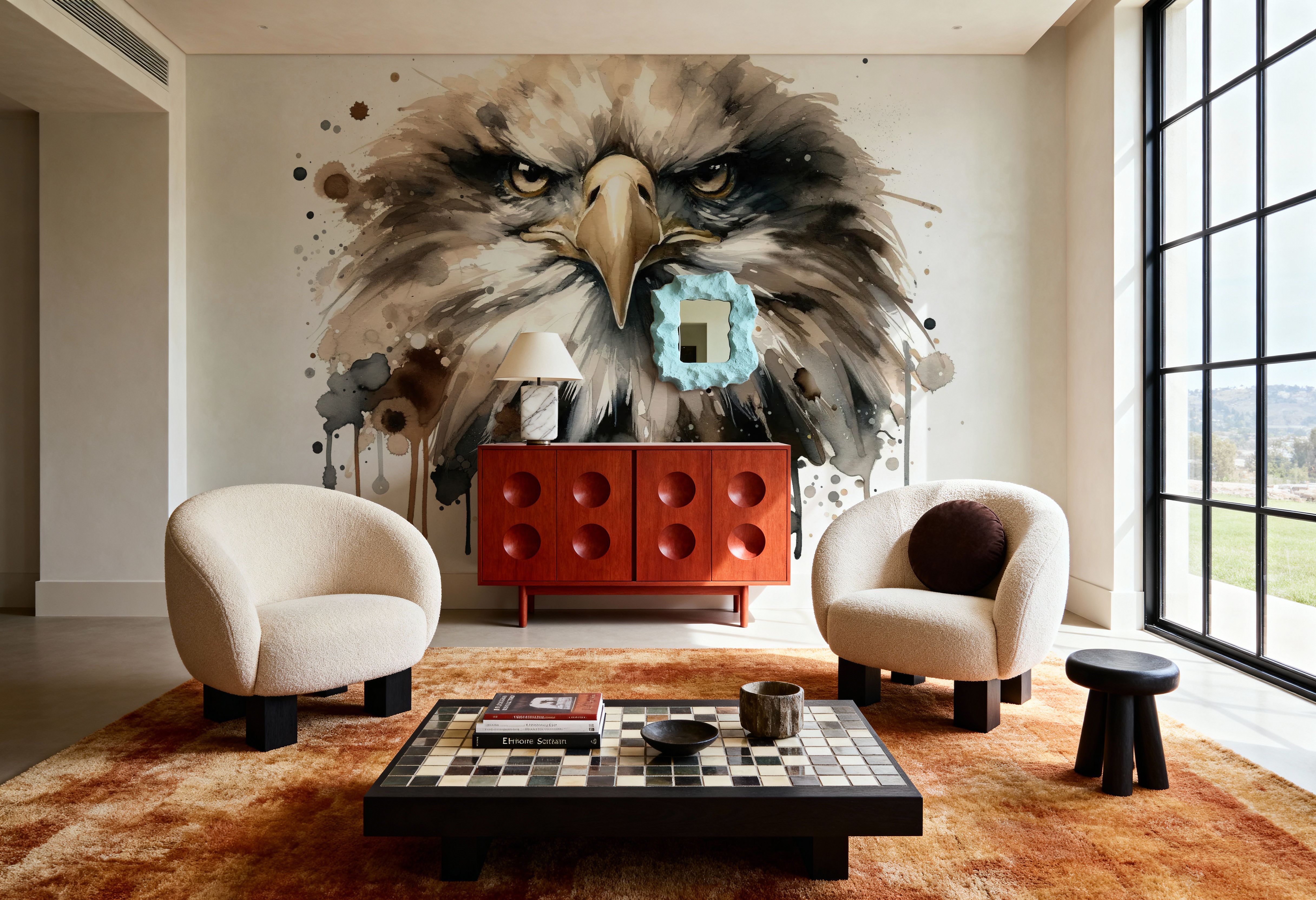 Eagle's Gaze Echoing, Wallpaper