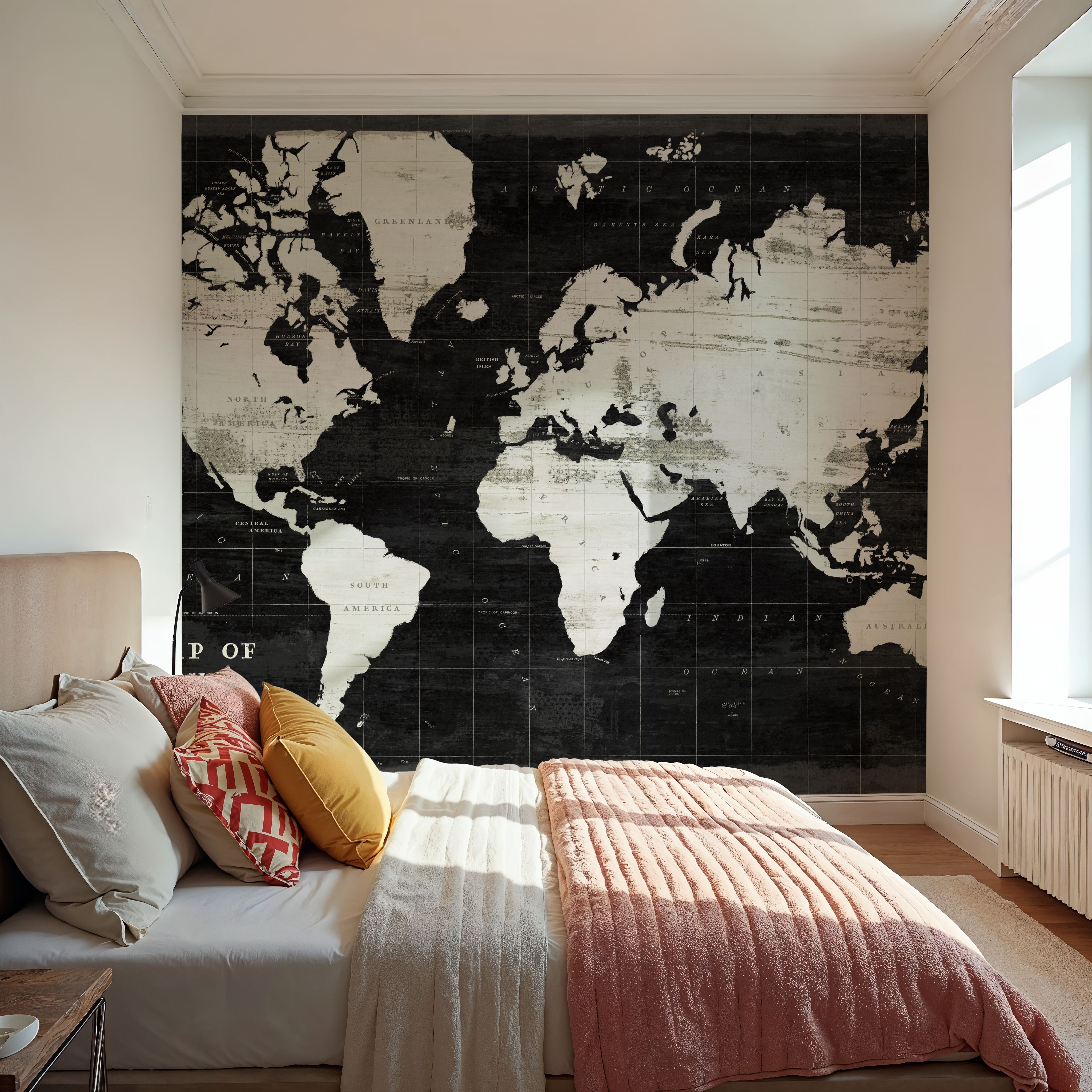 World Map Black