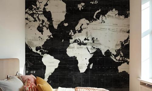 World Map Black