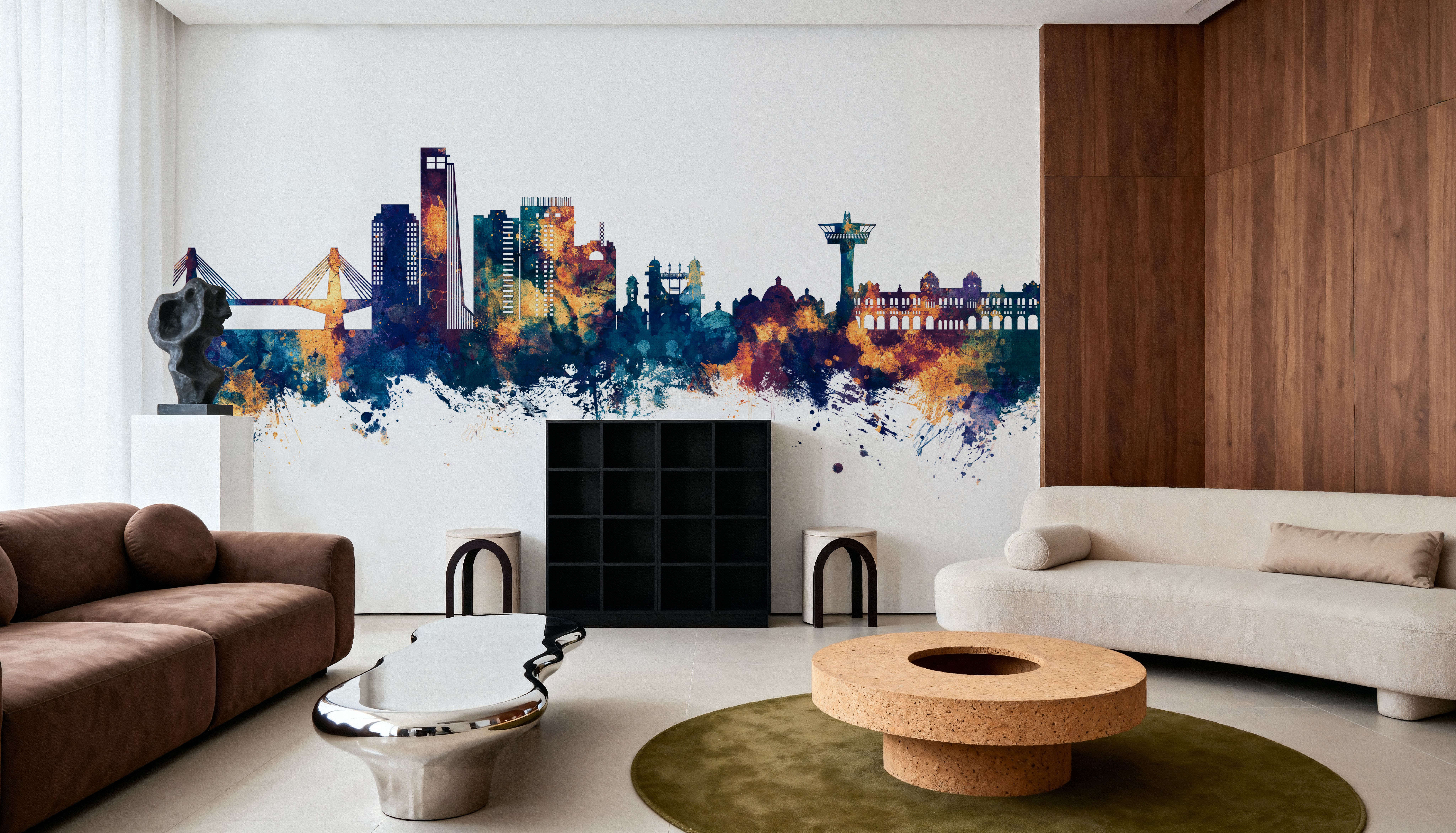 Chattogram Bangladesh Skyline Blue & Bronze
