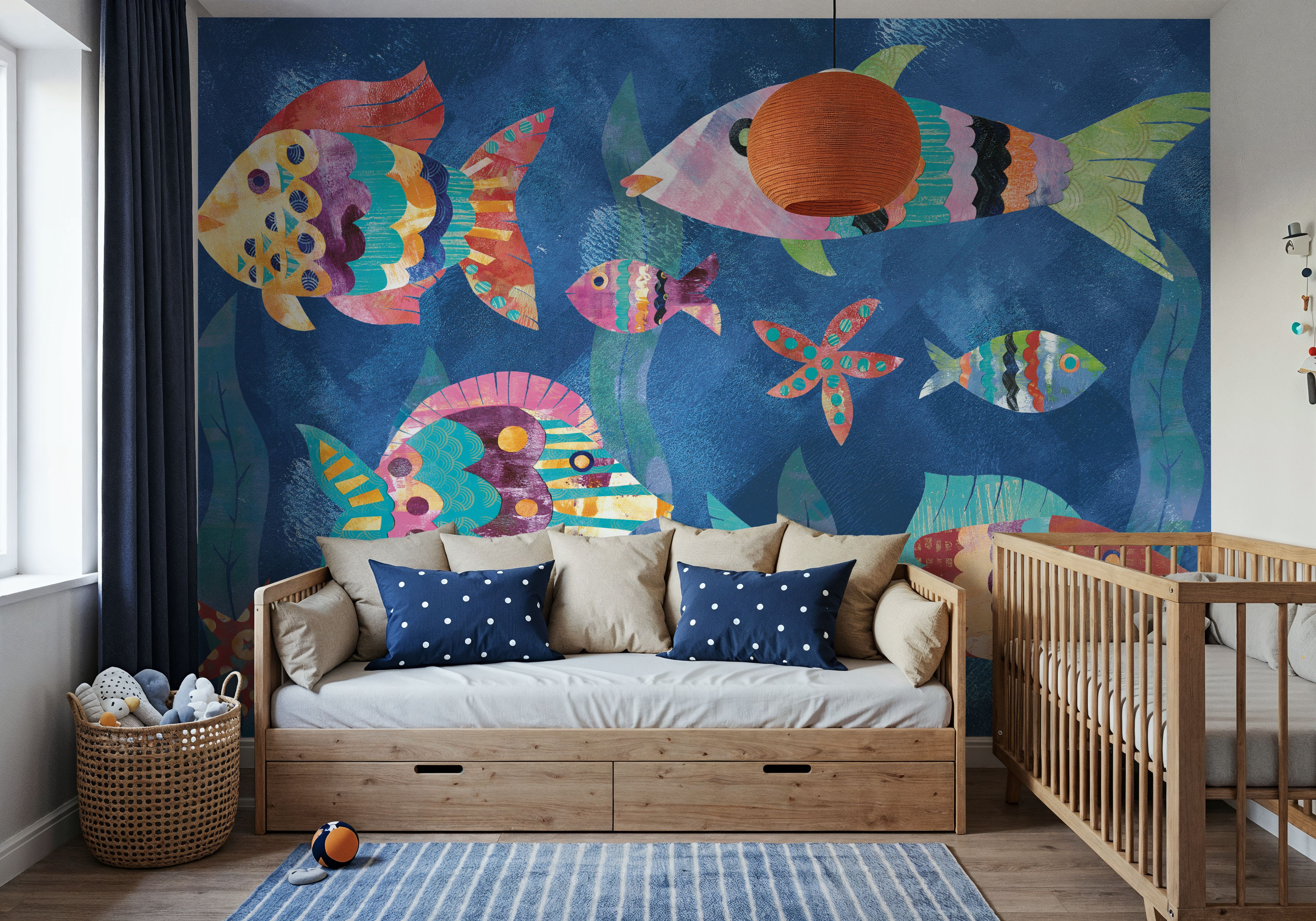Boho Reef Fish III, Behang