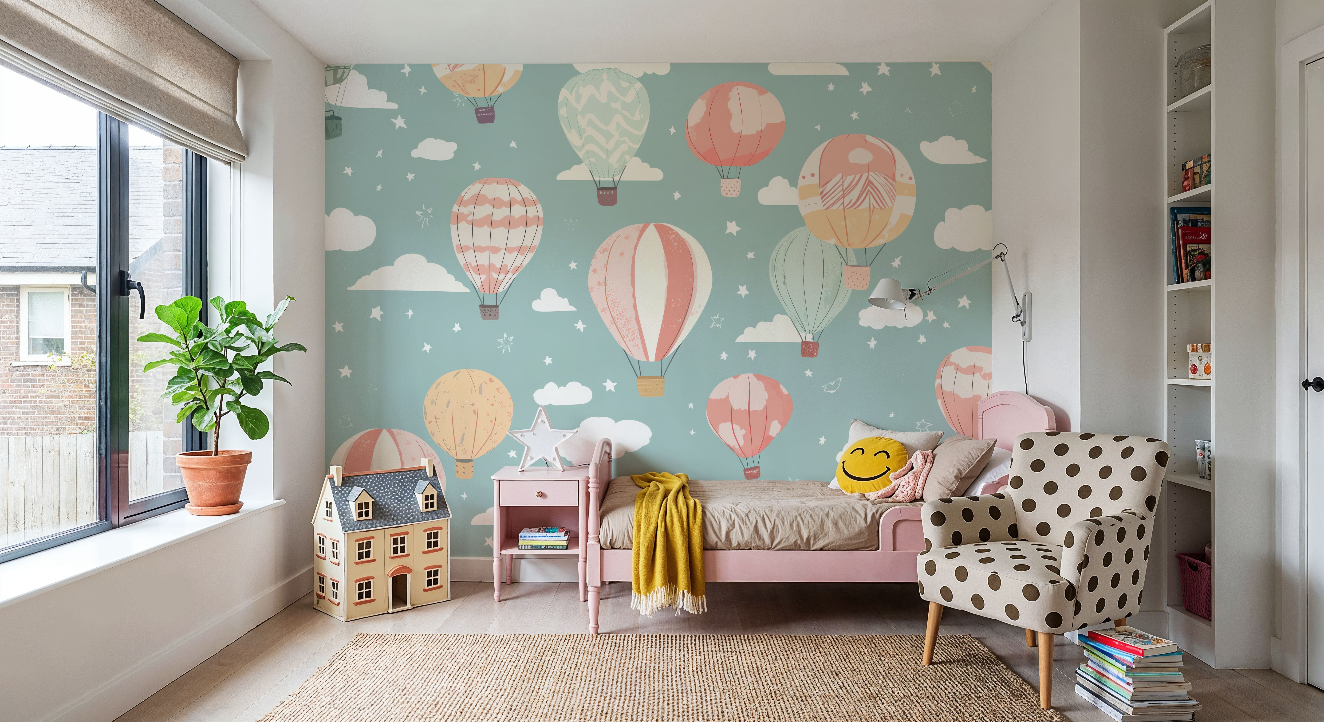 Hot Air Balloon Cloudy